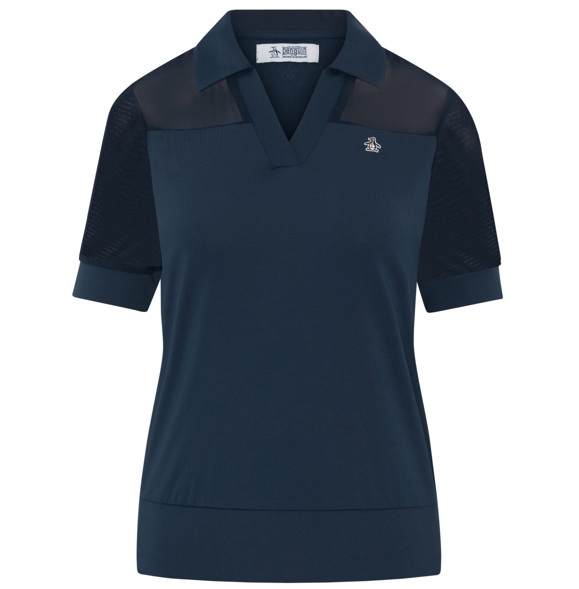 Orginal Penguin 1/2-Sleeve Mesh Blocked Polo Damen