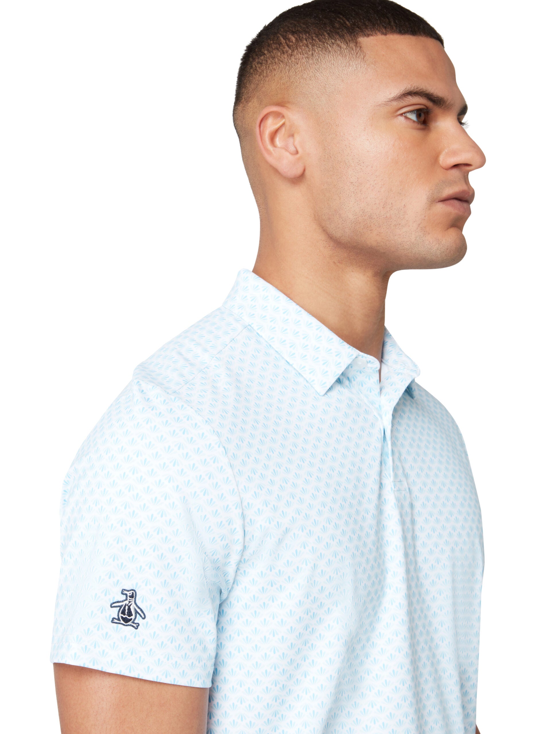 Original Penguin Golf Retro GEO Print Polo Herren