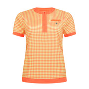 Original Penguin Pete's Bow Tie Regular Length Color Block Polo Shirt for Women
