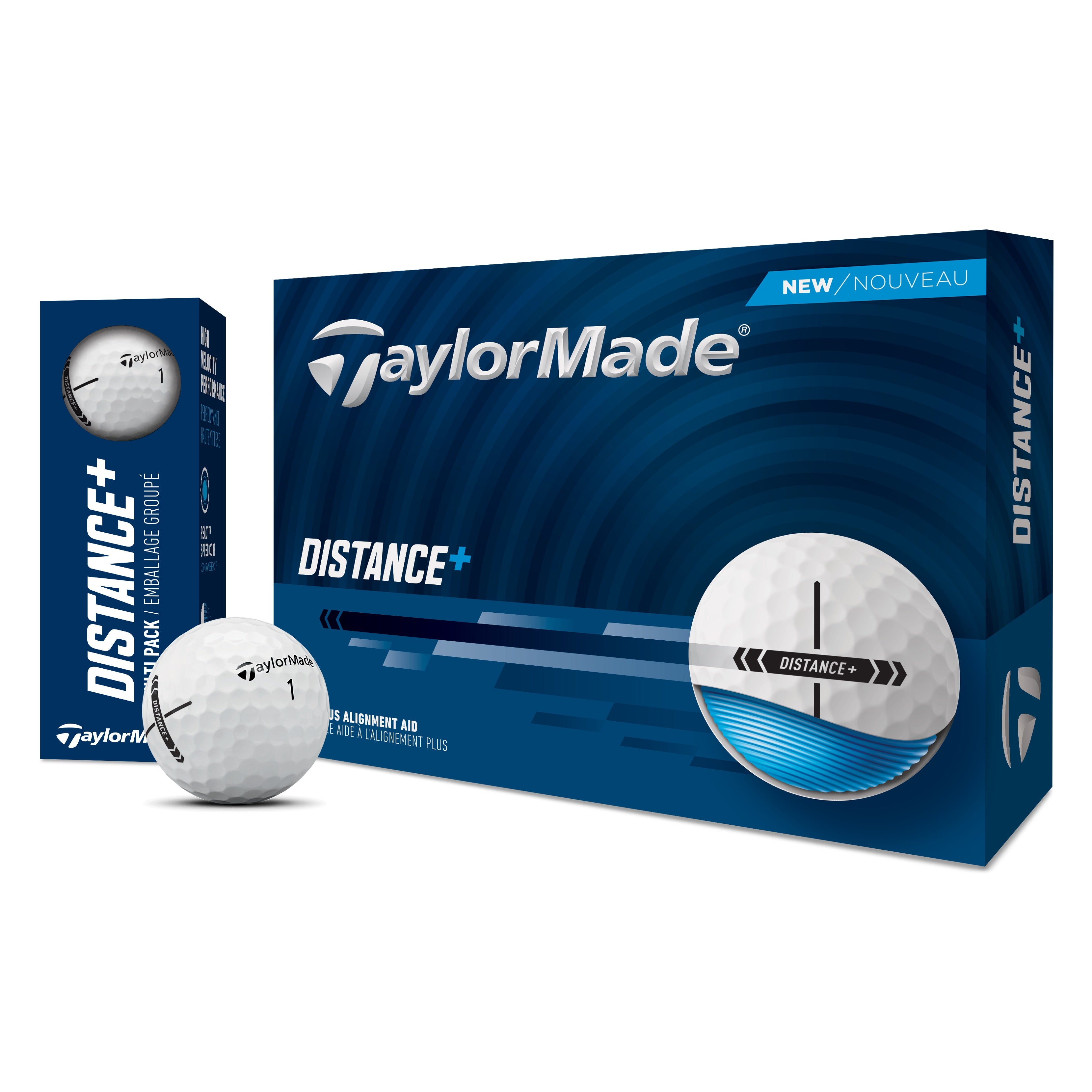 TaylorMade Distance+ MULTI Golf Balls 12-Pack