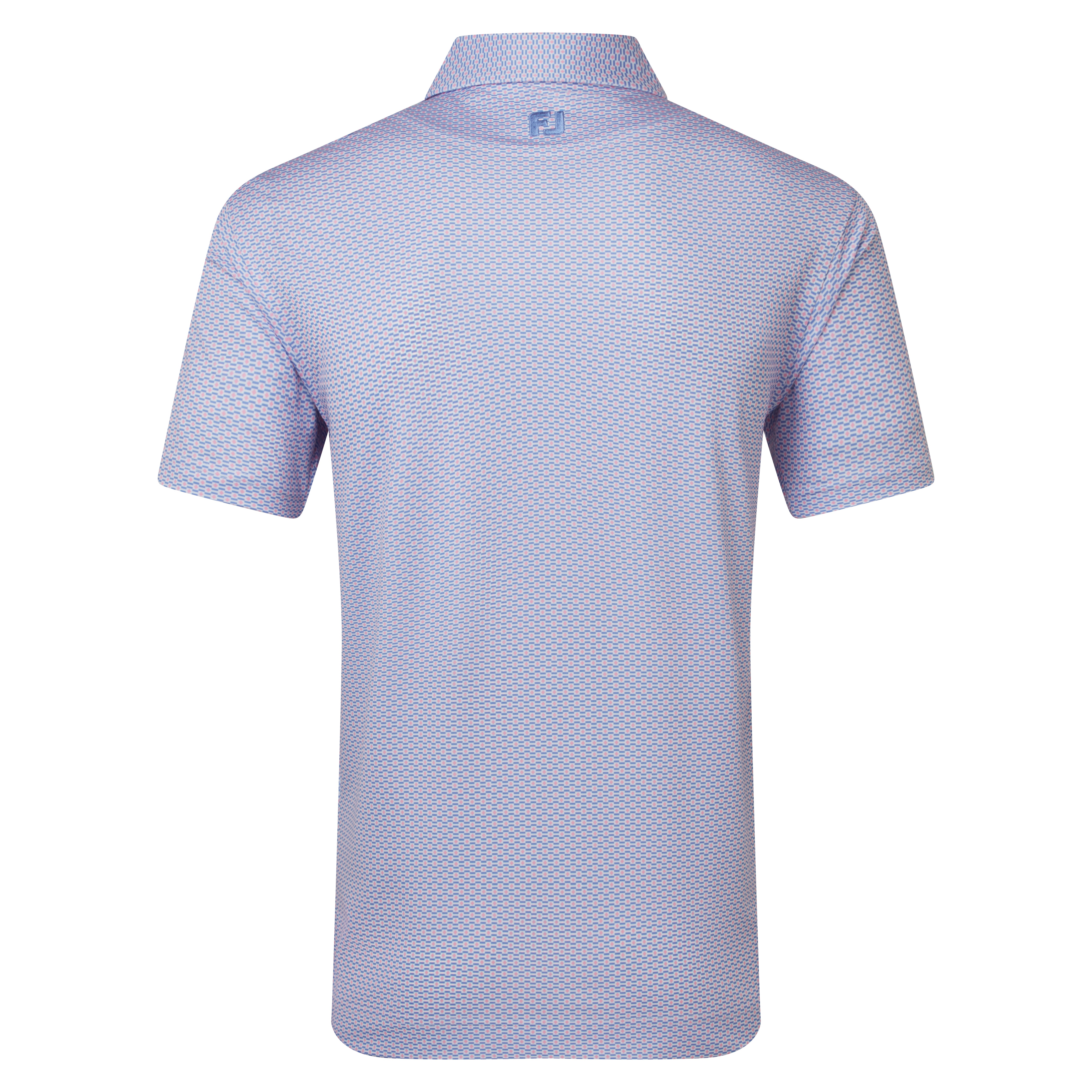 Footjoy Nautical Flag Print Lisle Polo Men's S Red/Blue