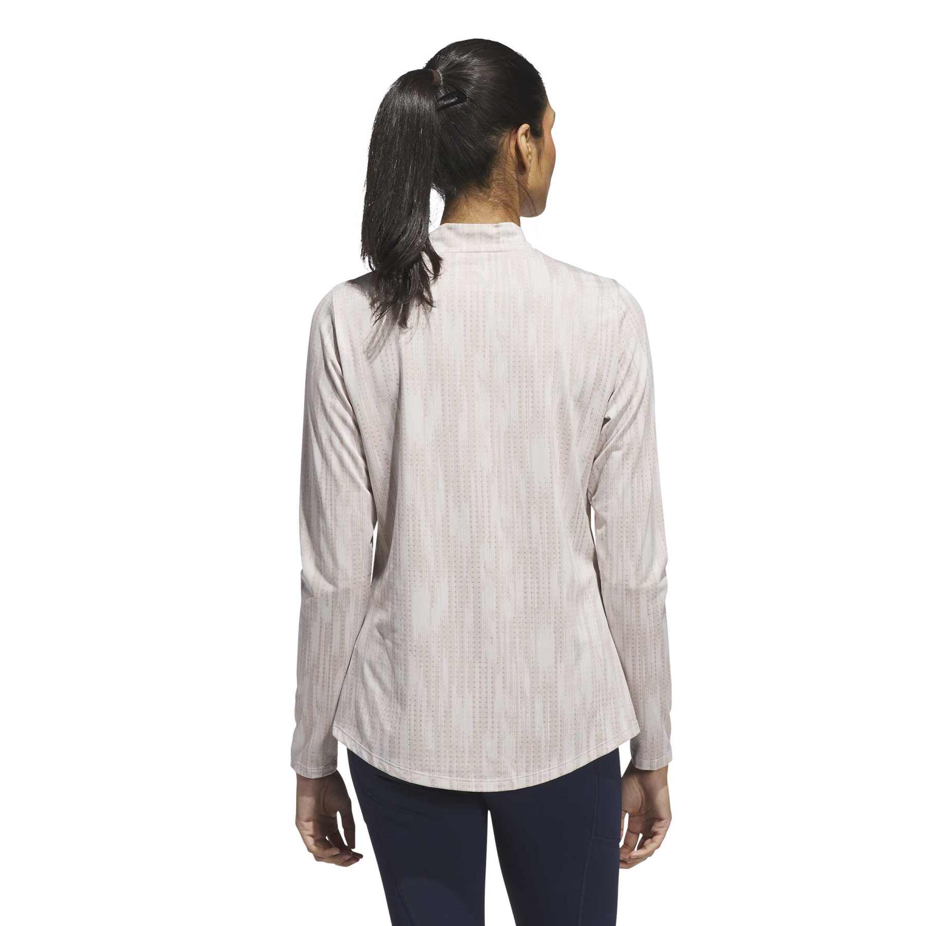 adidas Women's Ultimate365 Jacquard Long-Sleeve Mock Shirt