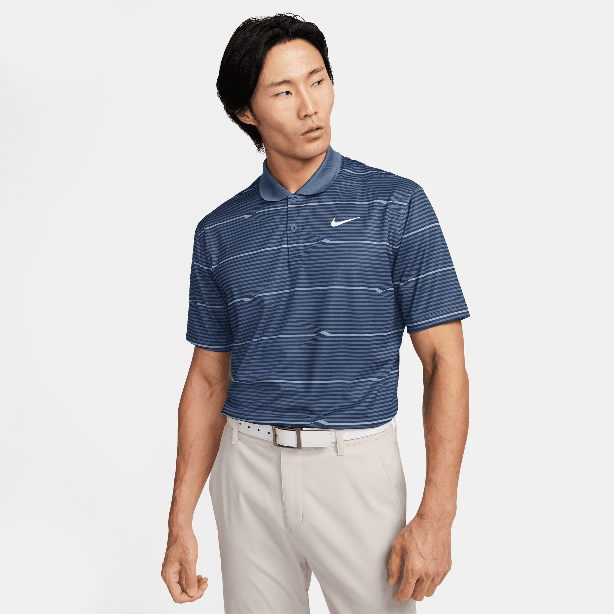 Nike Victory DriFit Polo Herren S schwarz/grau
