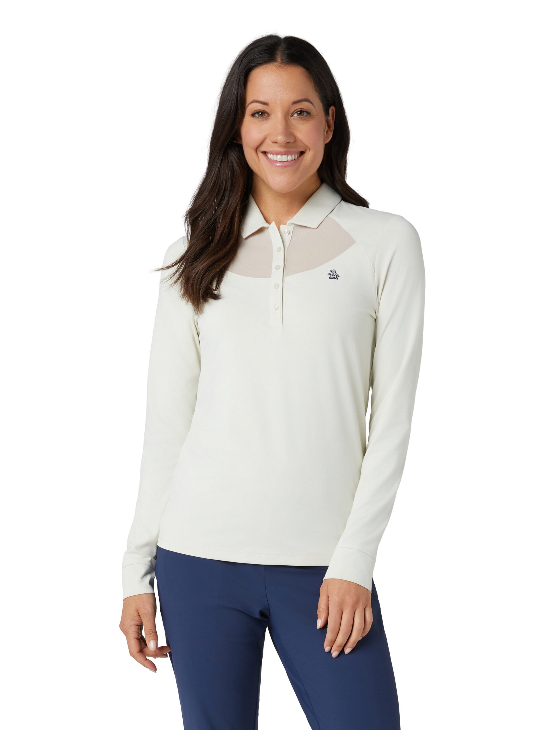 Original Penguin Mesh Yoke Golf Polo Damen