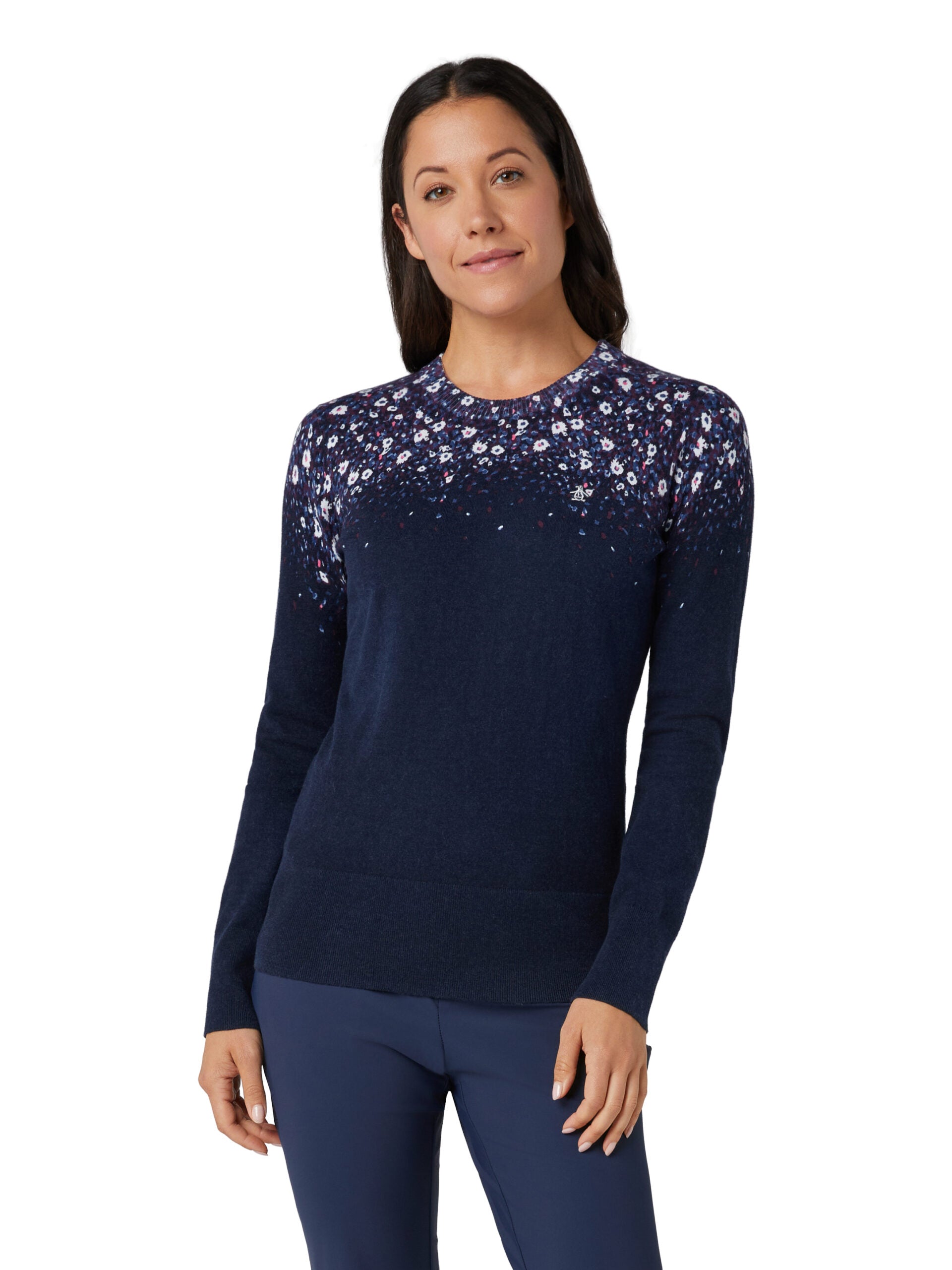 Original Penguin Floral Printed Golf Sweater Damen