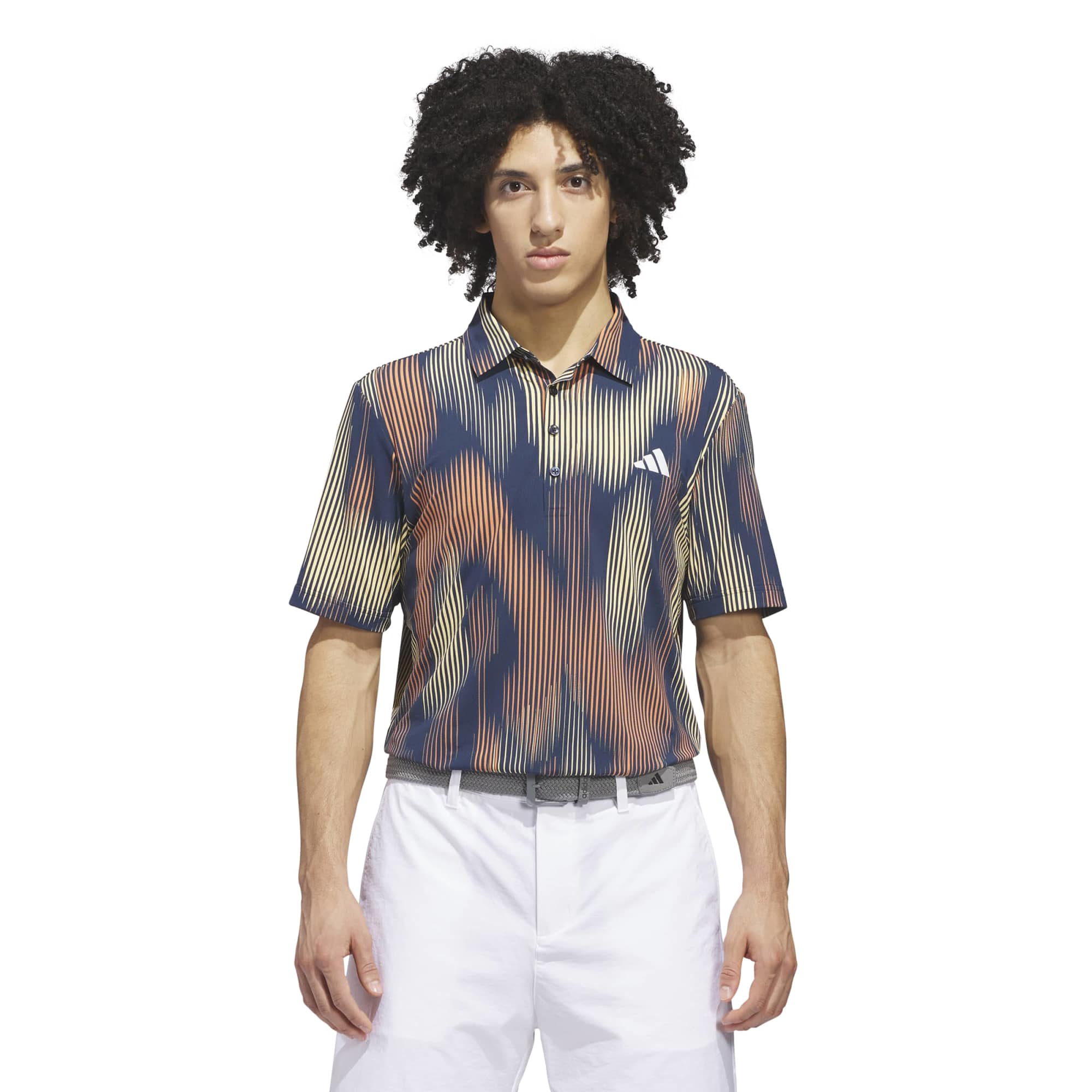 adidas ULT365 Cool Feel Print Polo Herren L navy/orange