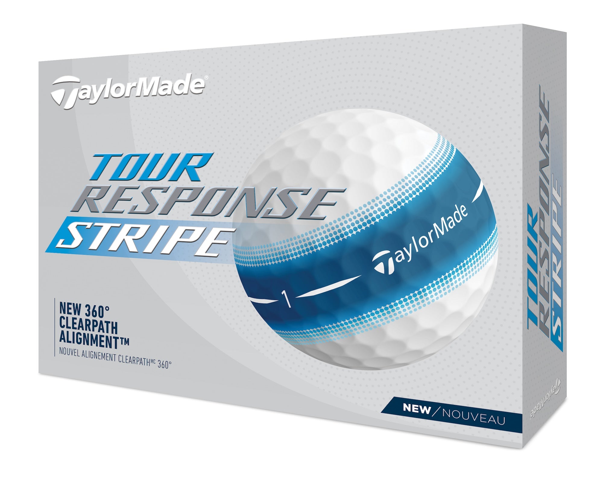 TaylorMade TourResponse Stripe 2025 Golf Balls 12-Pack