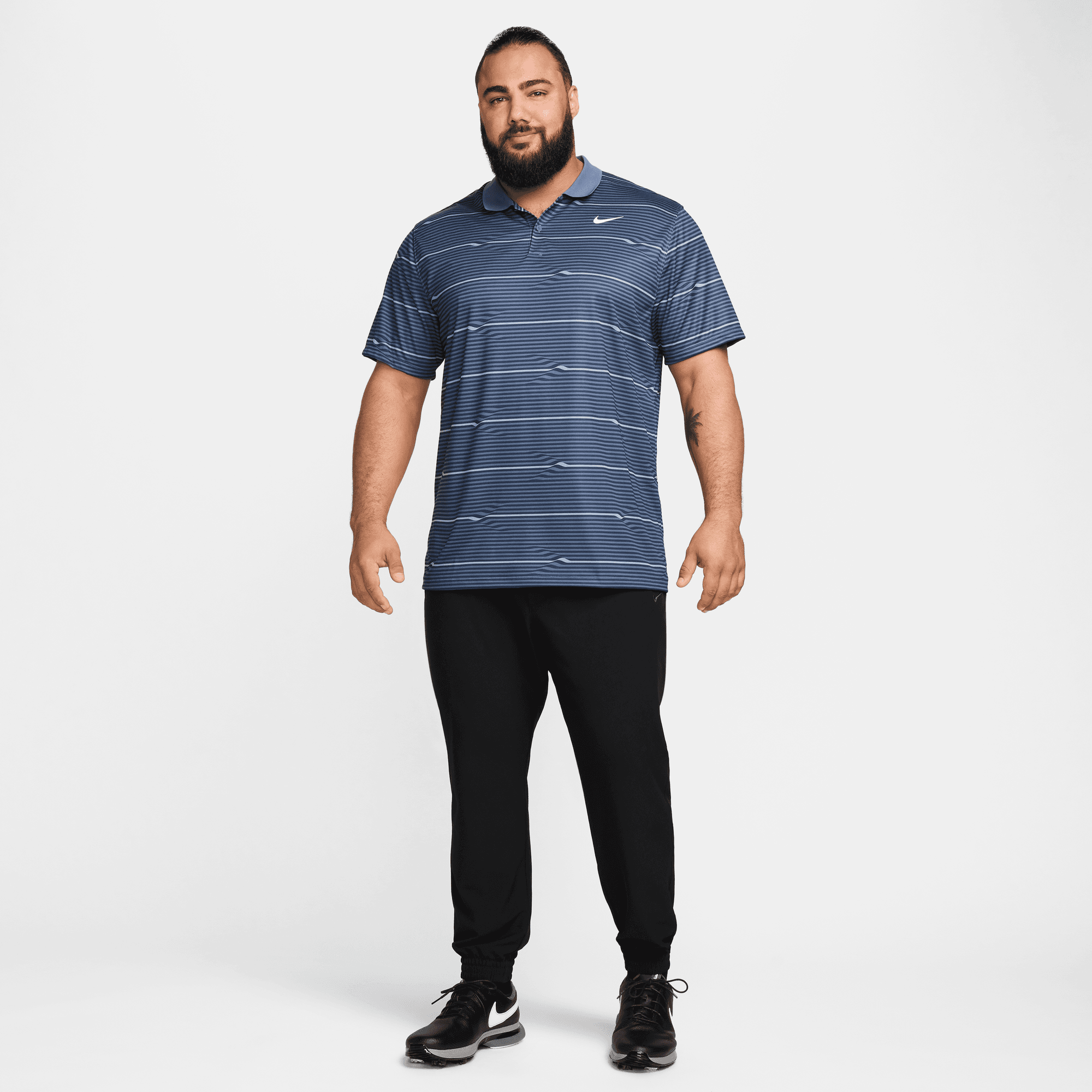 Nike Victory DriFit Polo Herren S schwarz/grau