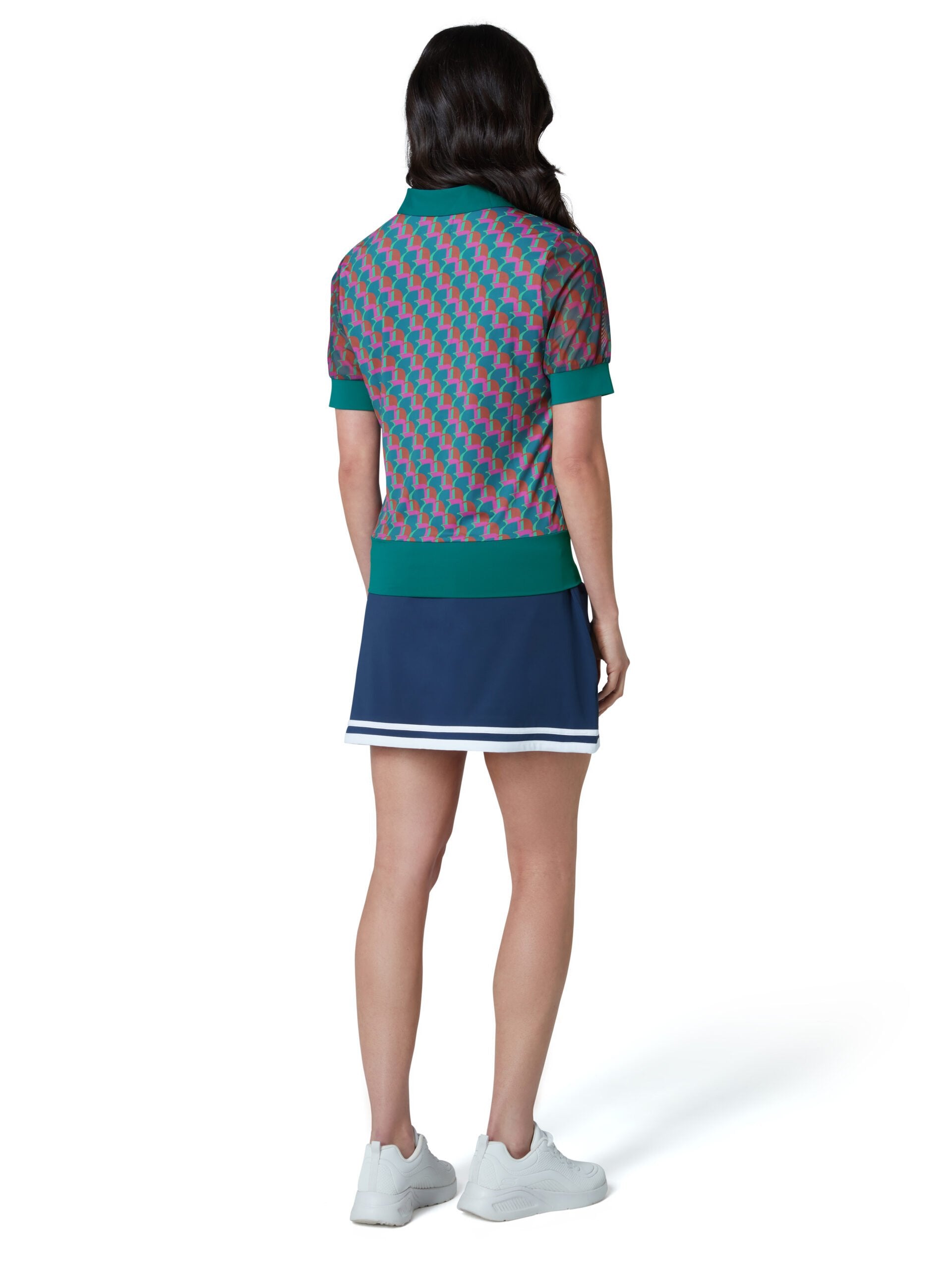 Original Penguin Shirred Front Printed Penguin Top Damen