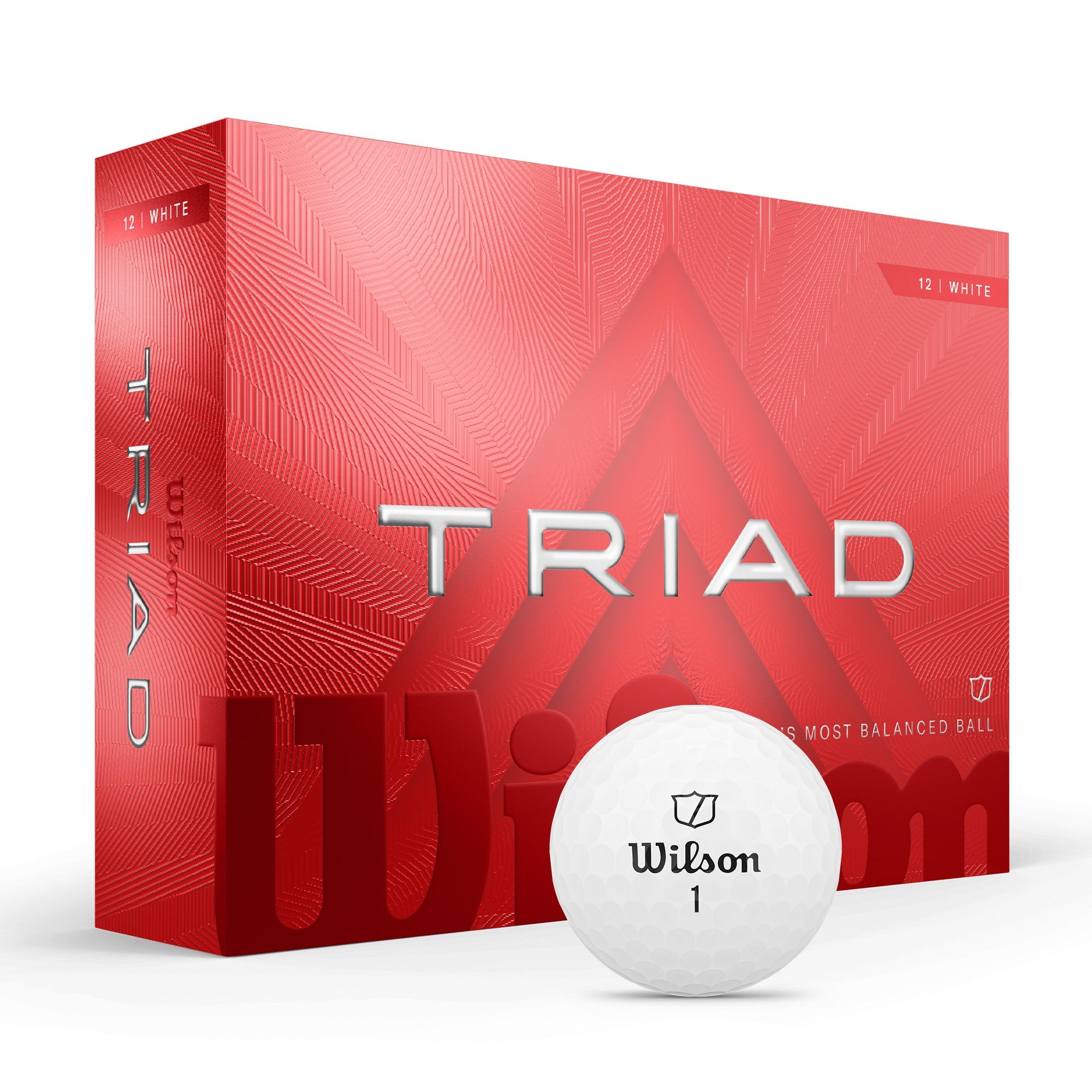 Wilson Staff TRIAD 25 Golfbälle 12Stk. weiß