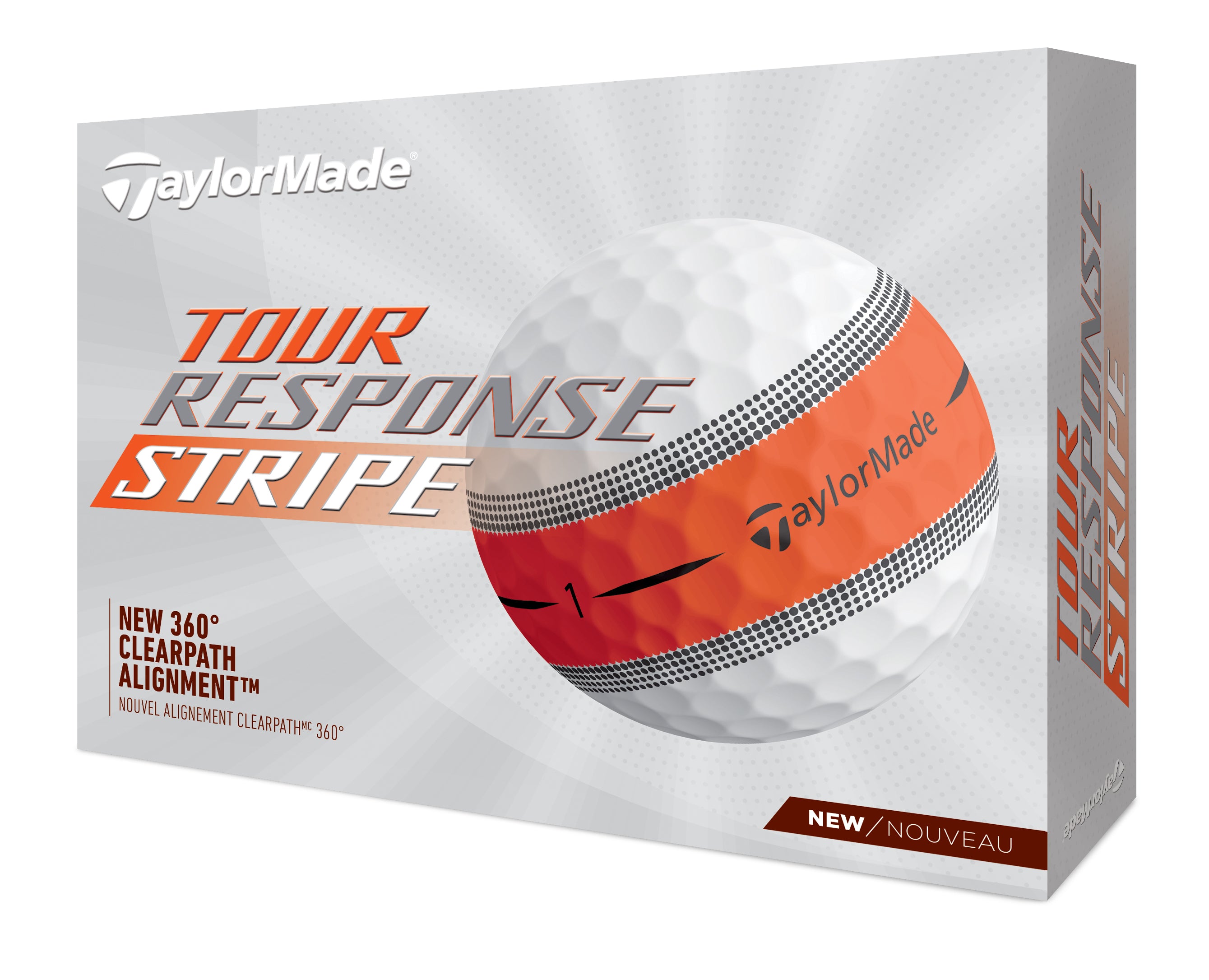 TaylorMade TourResponse Stripe 2025 Golf Balls 12-Pack