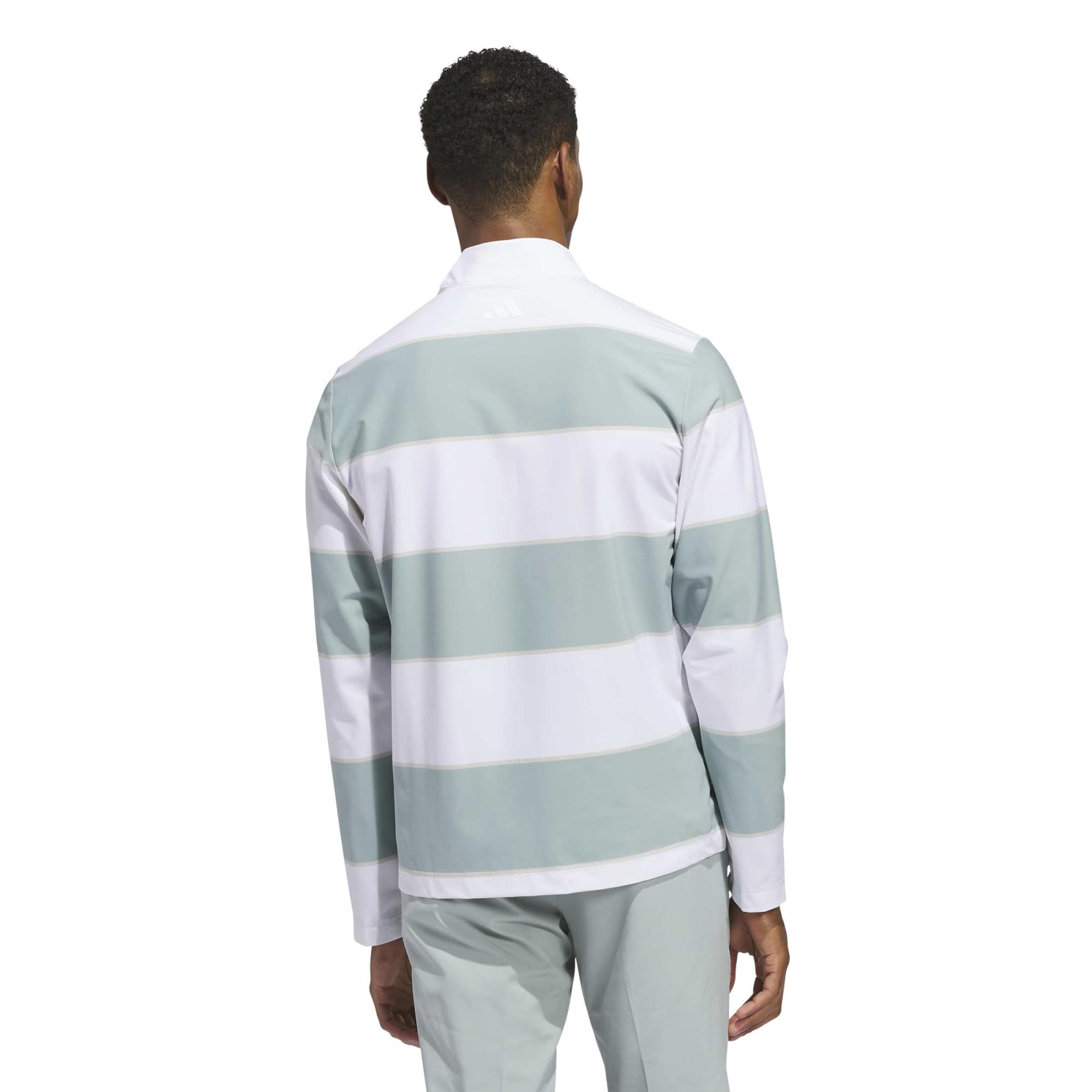 adidas ULT365 RugbyStripe 1/4 Zip Pullover XXL green/white