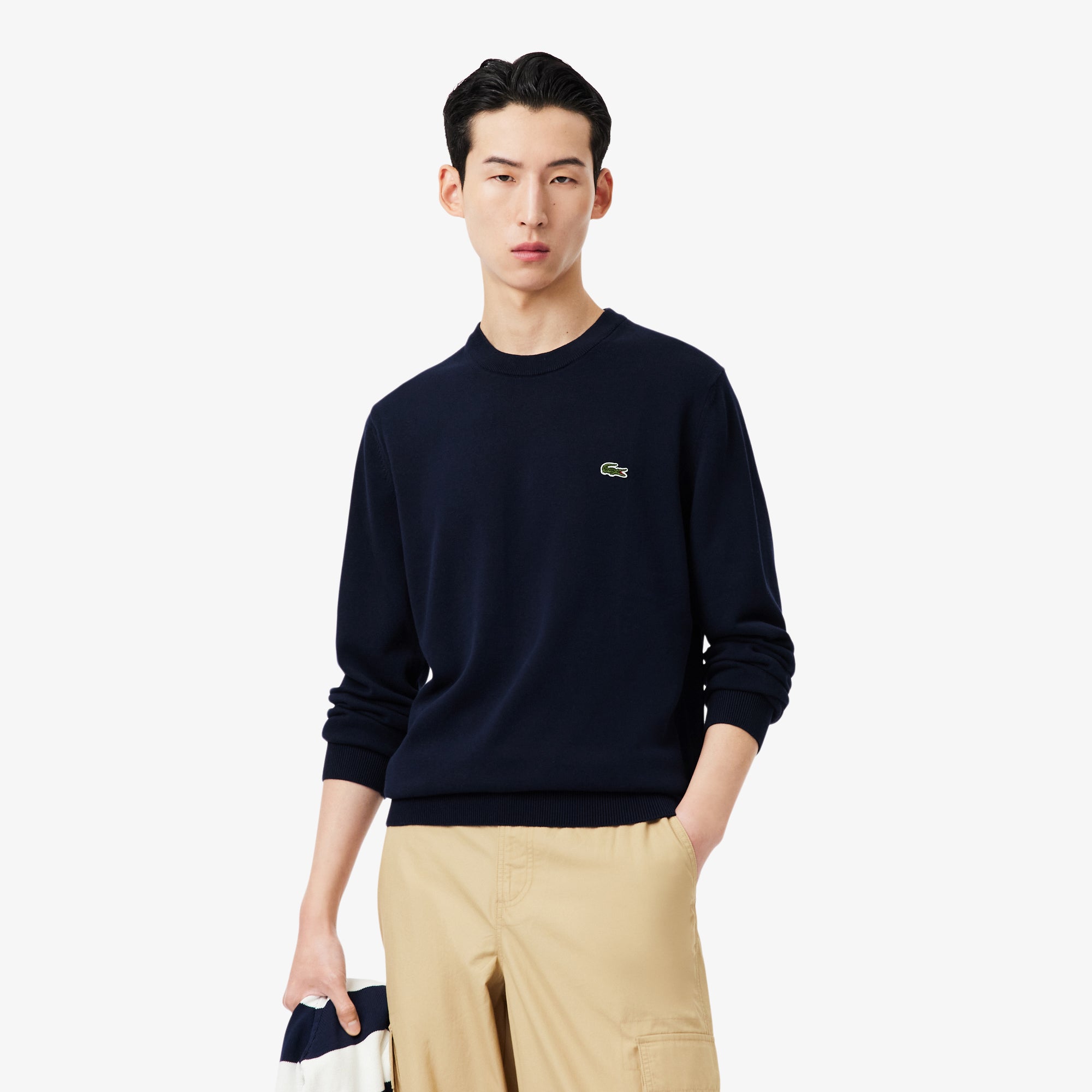 Lacoste MonoChrome Cotton Pullover Men S navy S navy