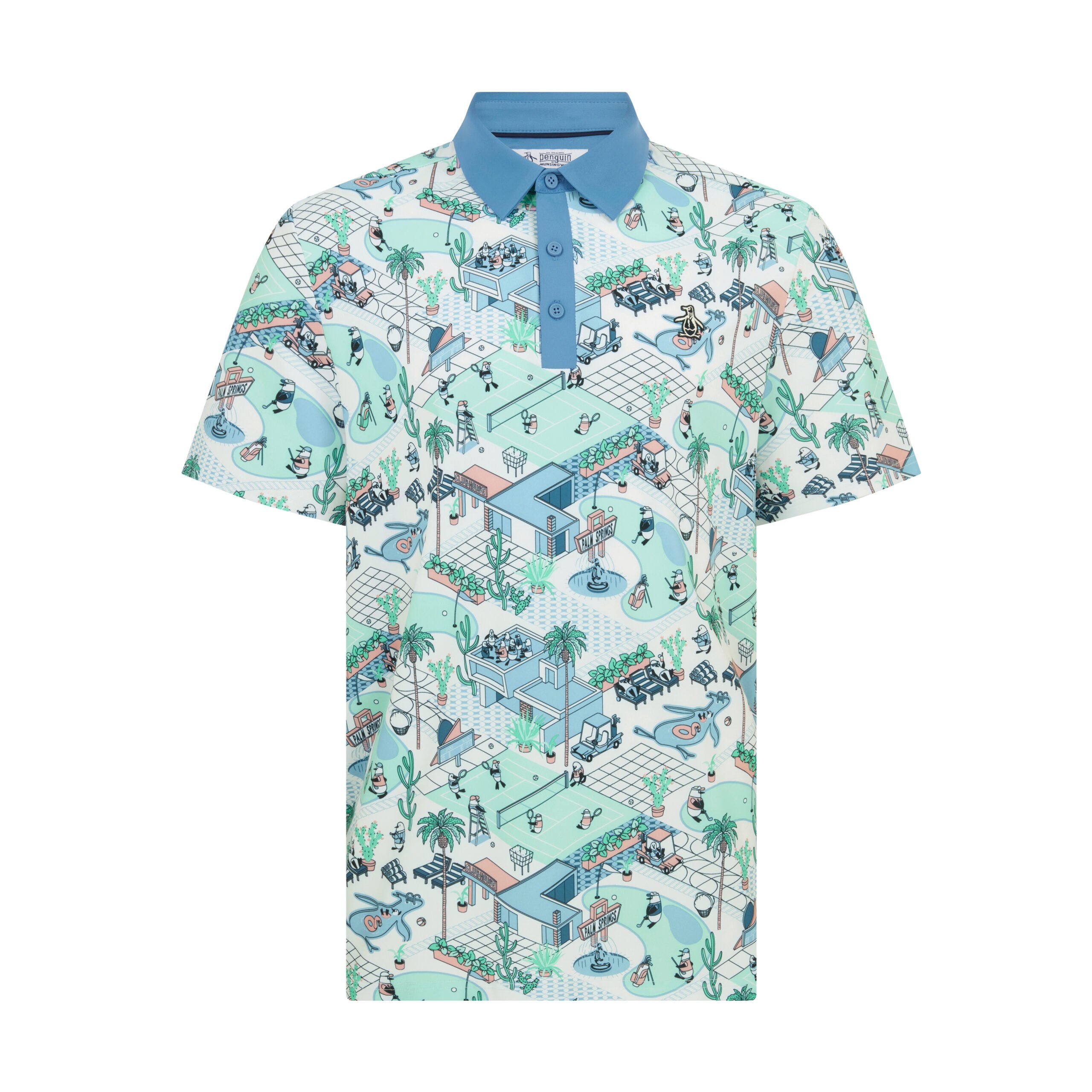 Original Penguin Palm Springs Polo Herren L weiß