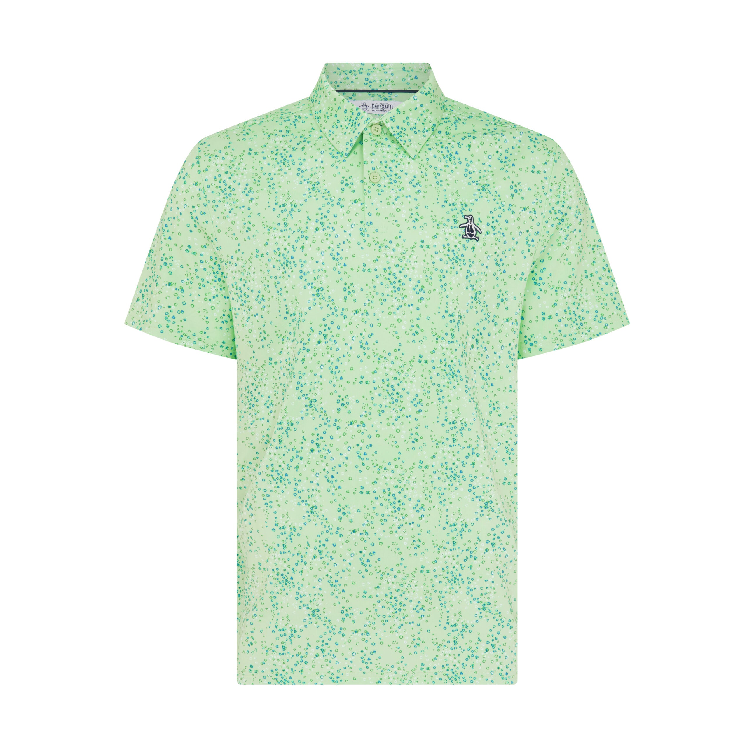 Original Penguin All-Over Micro Abstract Print Polo Herren