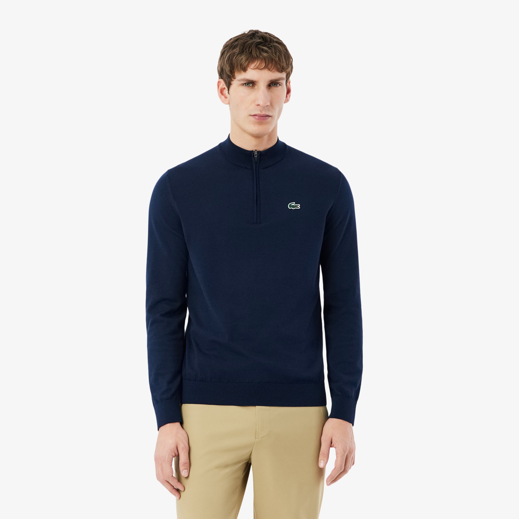 Lacoste 1/4-Zip Pullover Men's S navy S navy