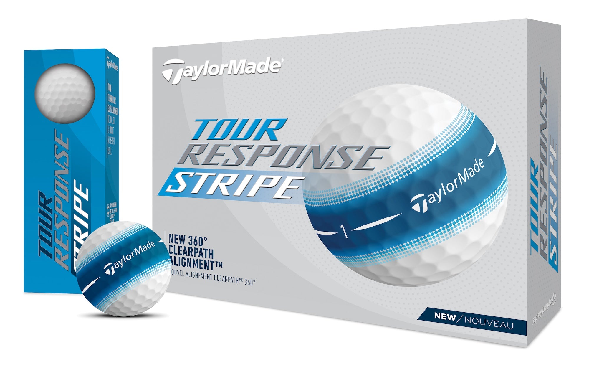 TaylorMade TourResponse Stripe 2025 Golf Balls 12-Pack