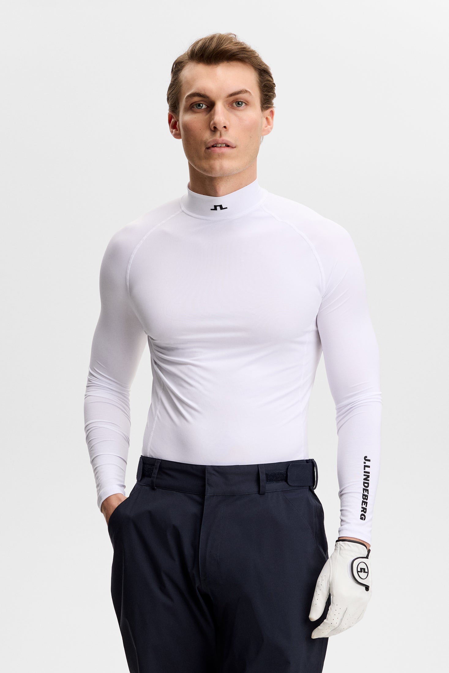 J.Lindeberg Ello Compression Top Men's L White L White