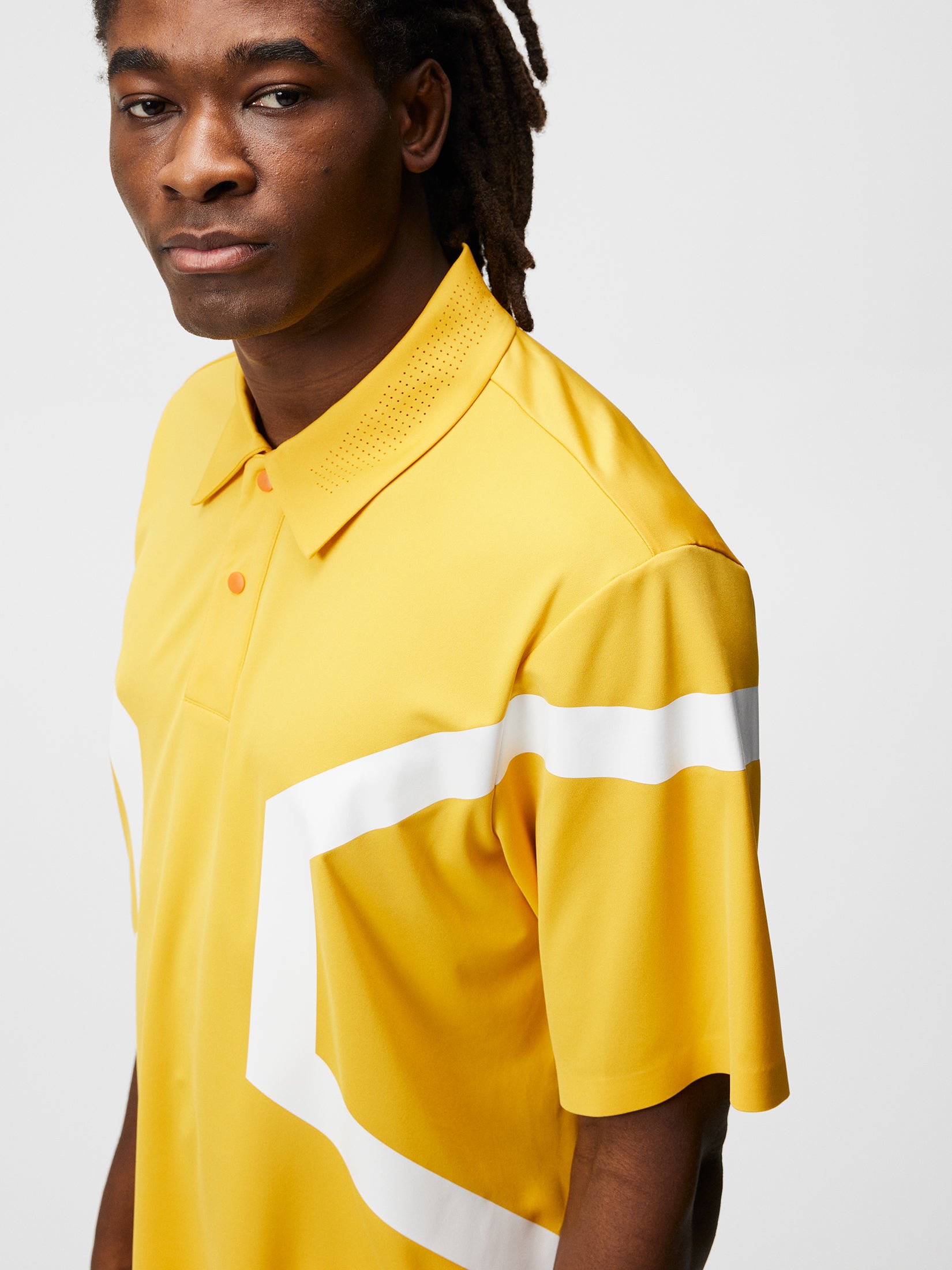 J.Lindeberg Diamond Mesh Polo Herren