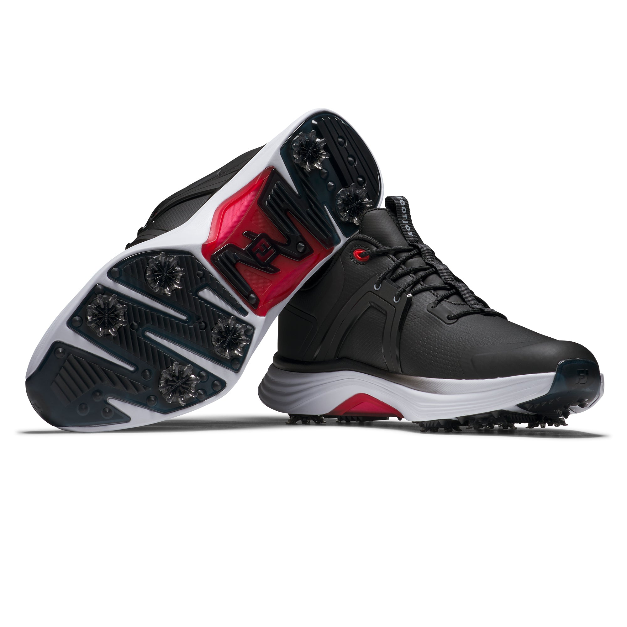 Footjoy HYPERFLEX Golfschuh Herren EU 39 Medium schwarz/weiss/rot