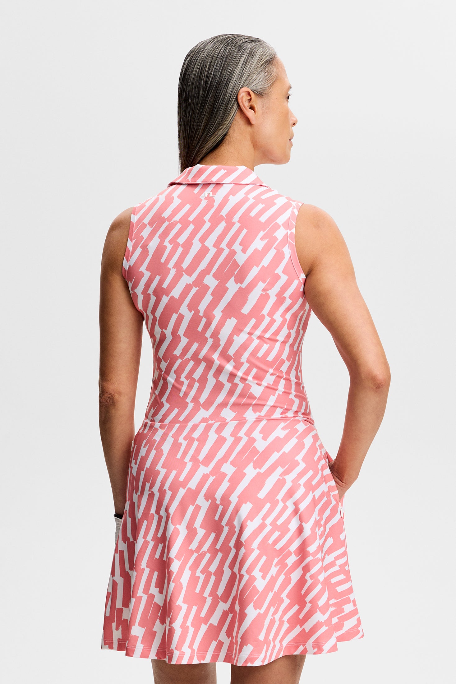 J.Lindeberg Dana Printed Dress Damen L pink/flamingo L pink/flamingo