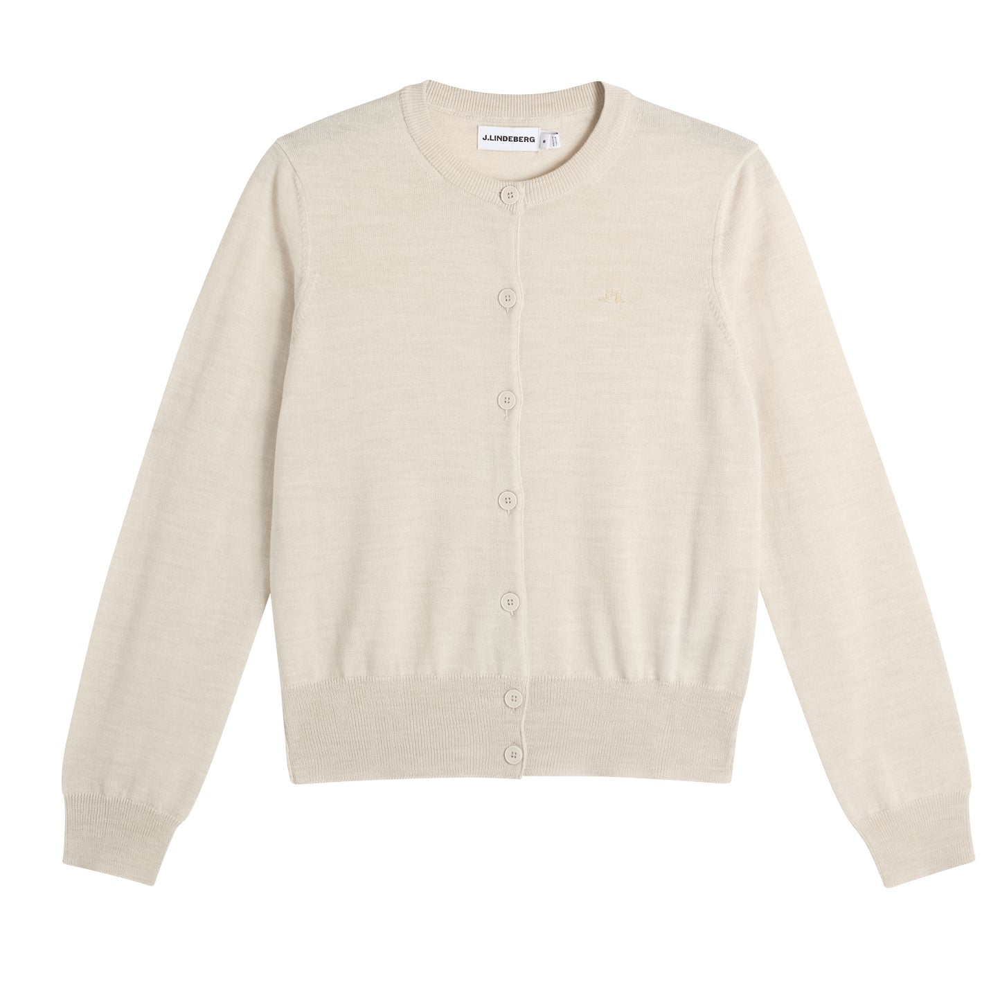 J.Lindeberg Joanna Knitted Cardigan Women's L Light Grey