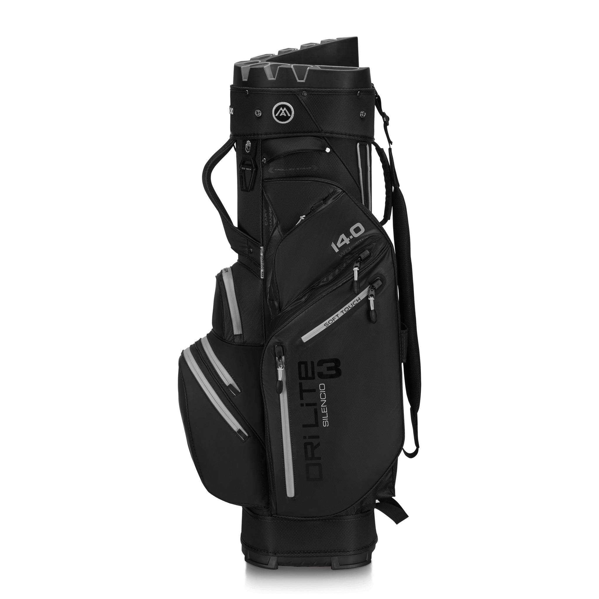 Big Max Dri Lite Silencio 3 Organizer Cart Bag black black