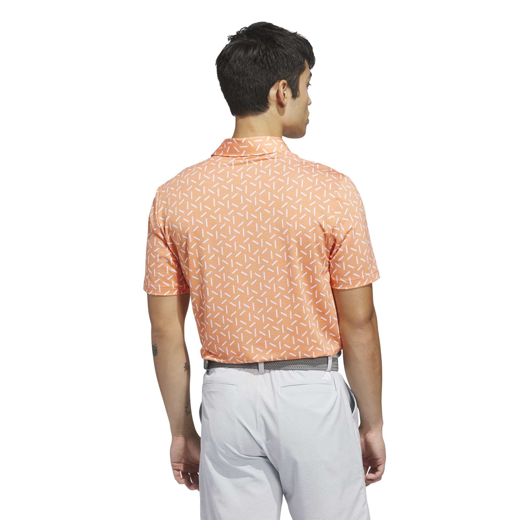 adidas ULT365 MeshPrint ClimaCool LC Polo Men's XXL Orange/White