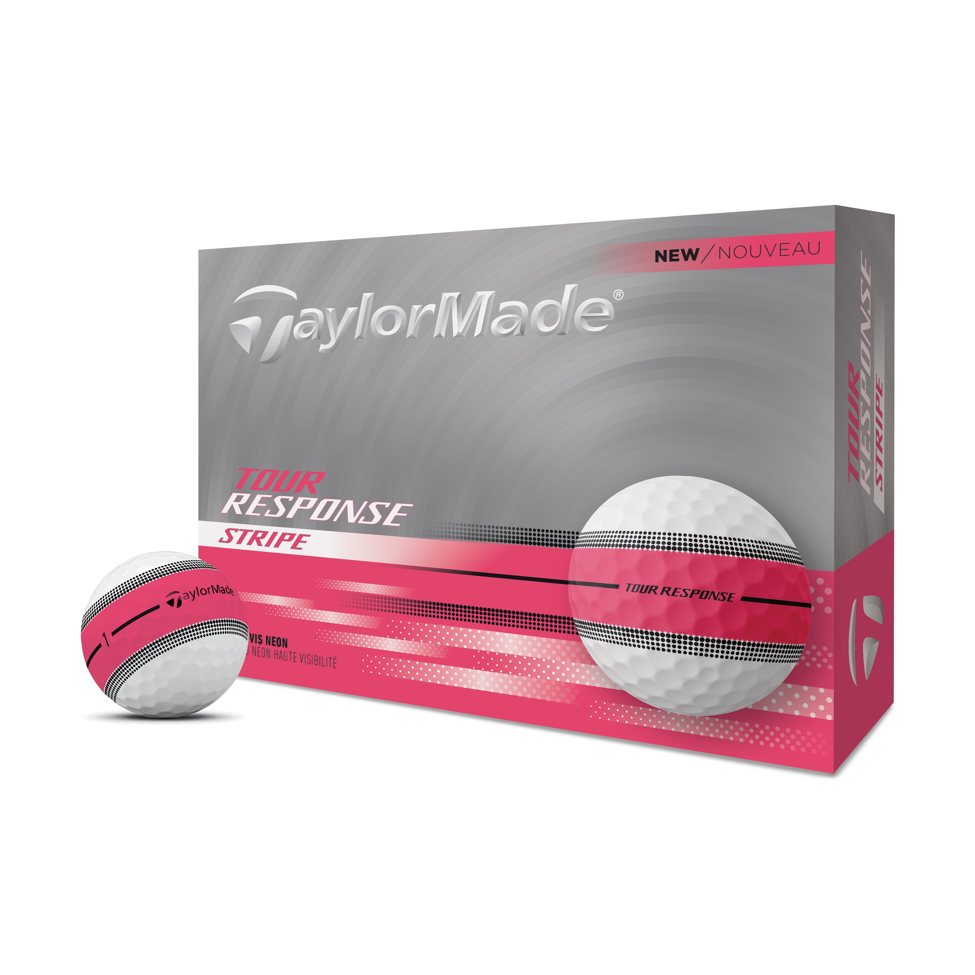 TaylorMade TourResponse Stripe 2025 Golf Balls 12-Pack