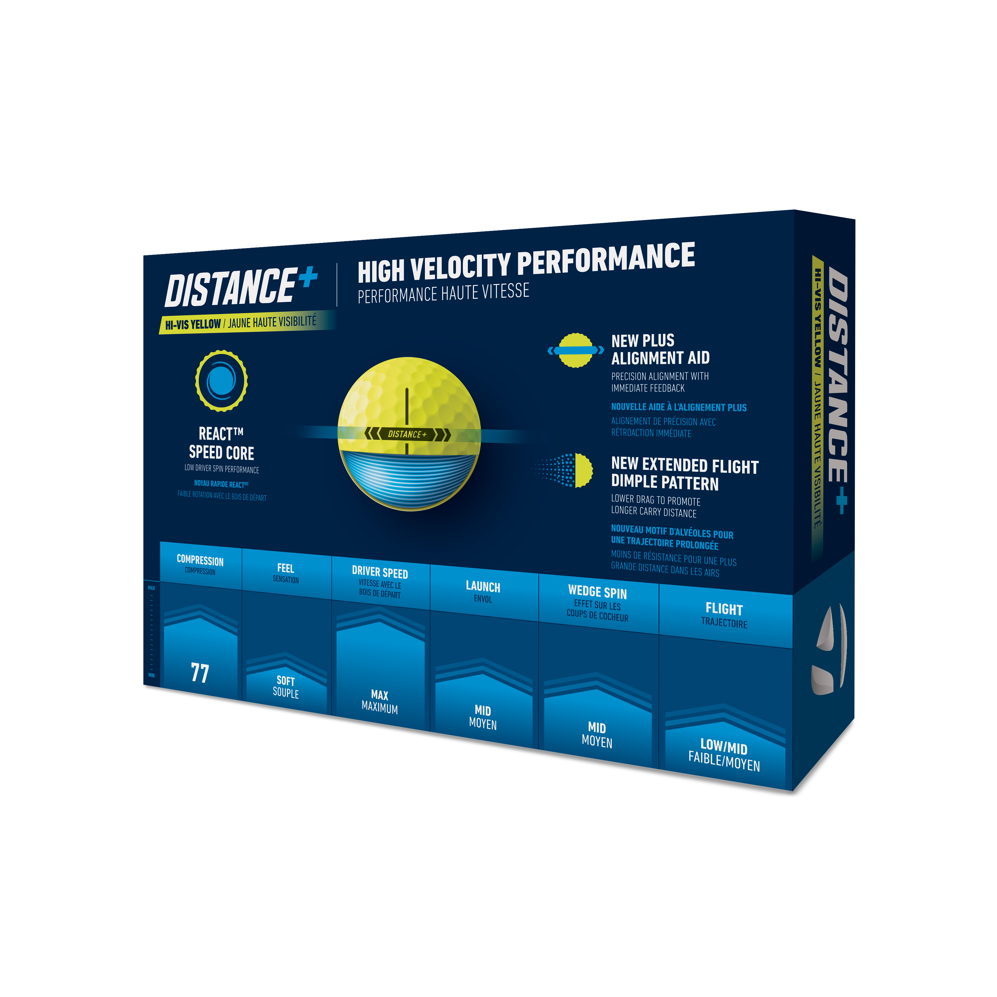 TaylorMade Distance+ MULTI Golf Balls 12-Pack