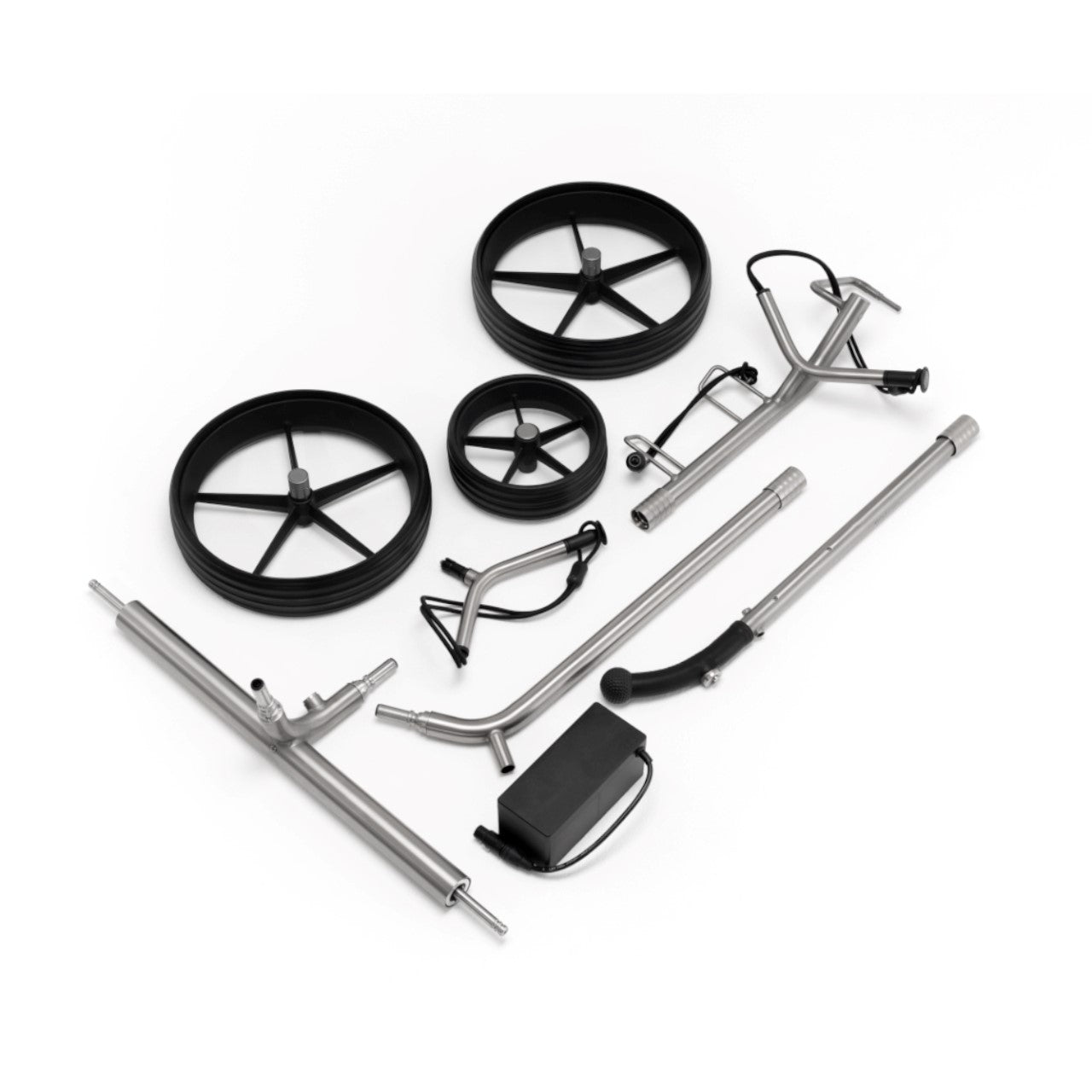 TiCad Goldfinger GFK-Räder (matt schwarz) Tastensteuerung