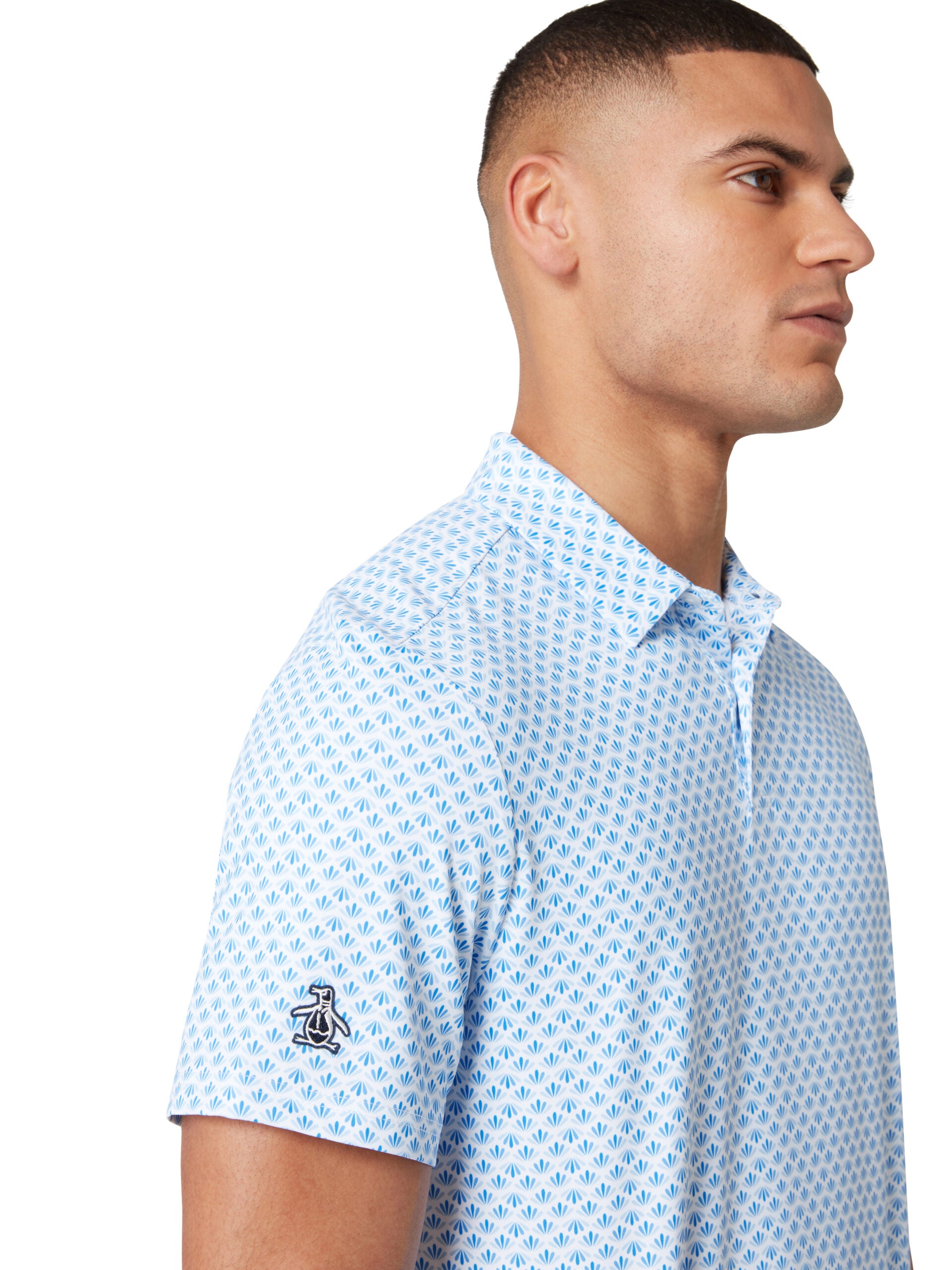 Original Penguin Golf Retro GEO Print Polo Herren