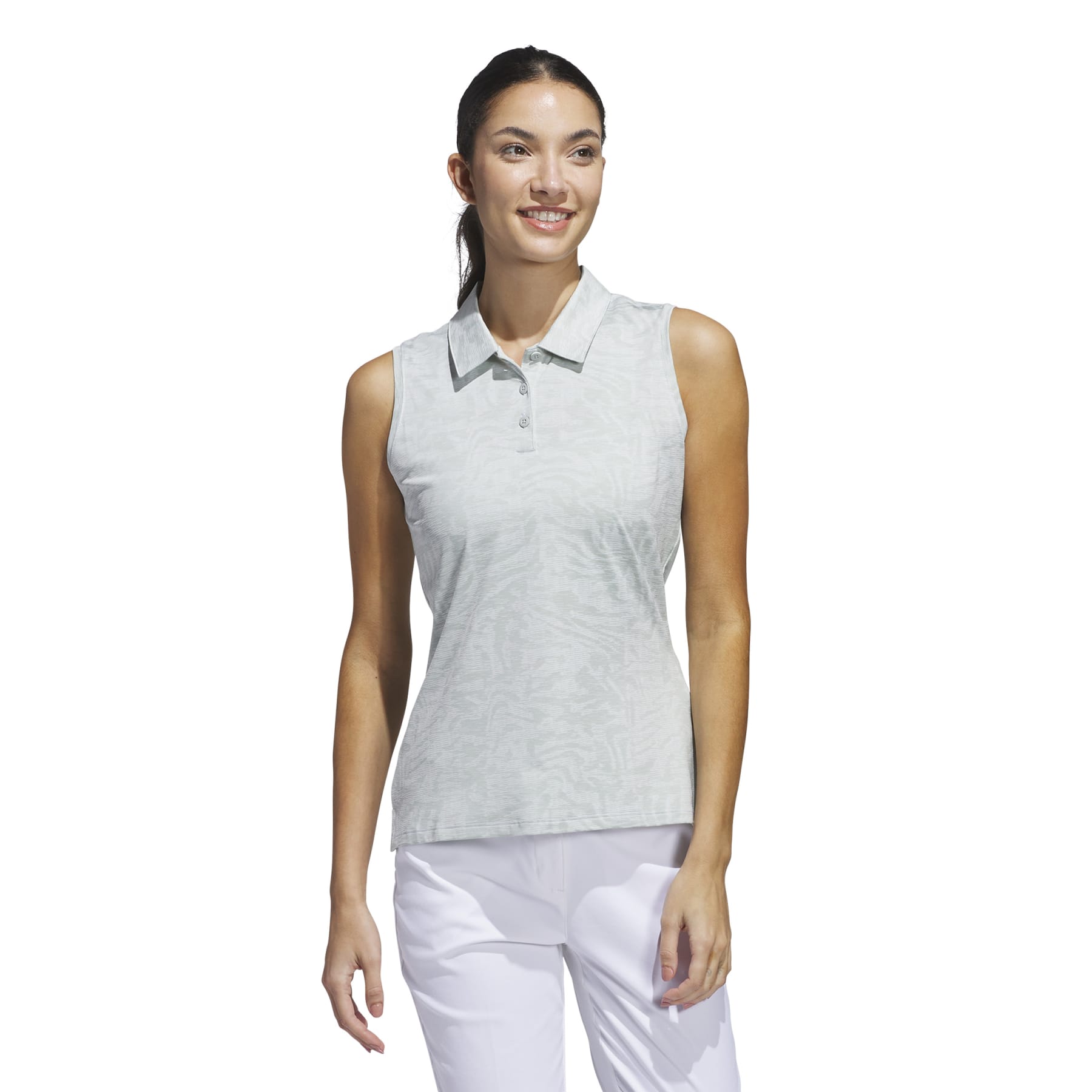 adidas Ultimate365 Jacquard Polo Damen XS silber XS silber