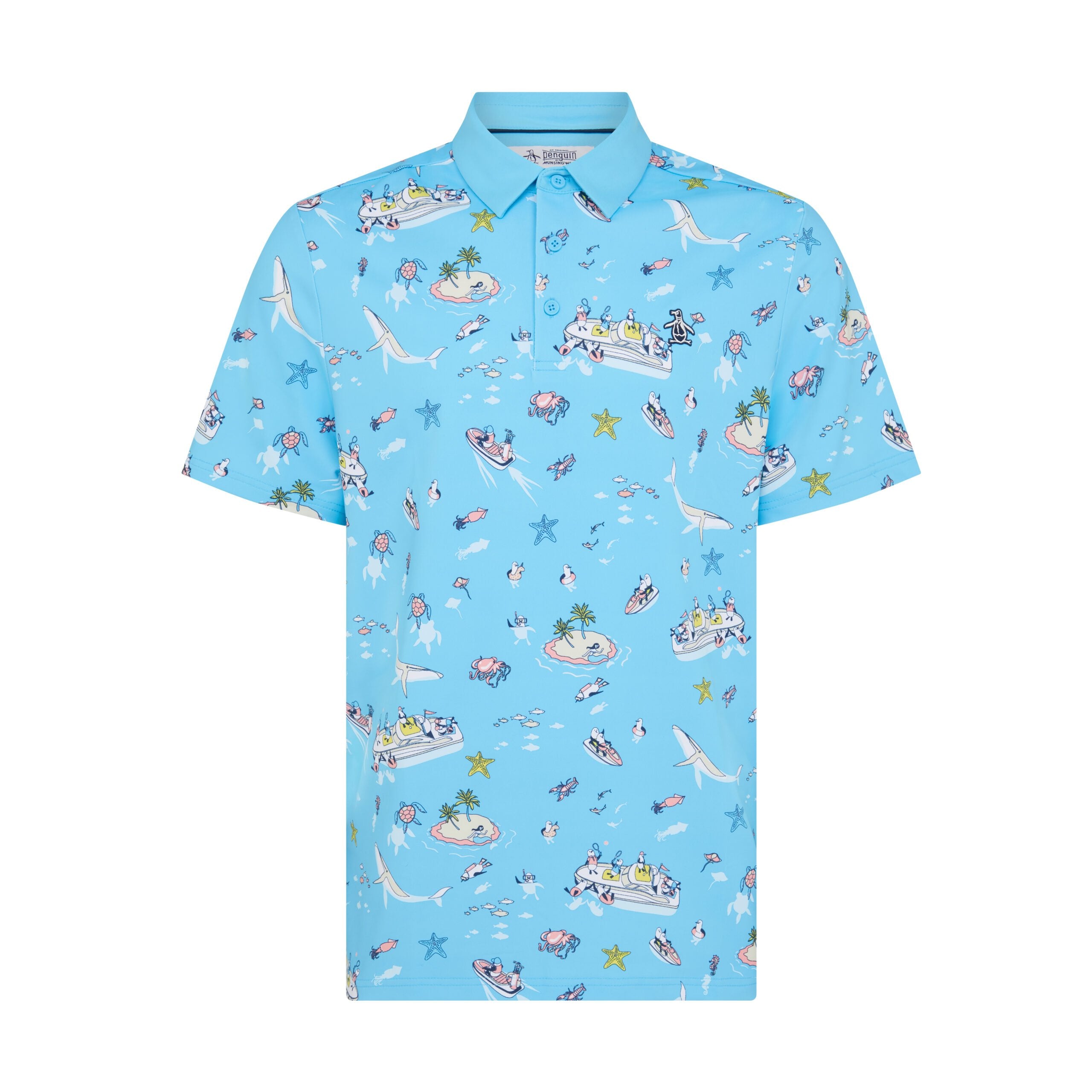 Original Penguin Pete N’ The Boat Polo Herren L hellblau