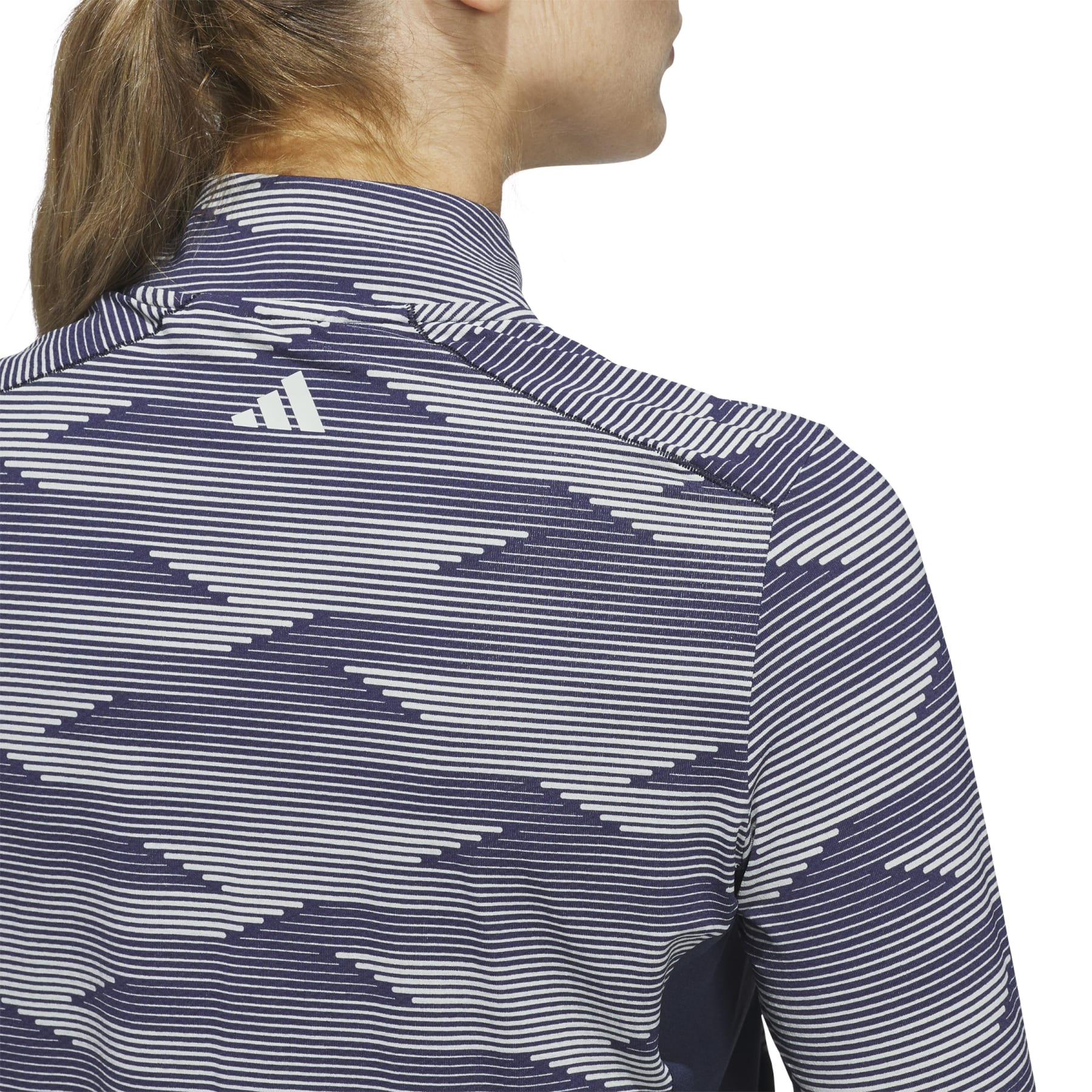 adidas Ultimate365 Printed 1/4-Zip Mock Polo Damen XS navy XS navy XS navy
