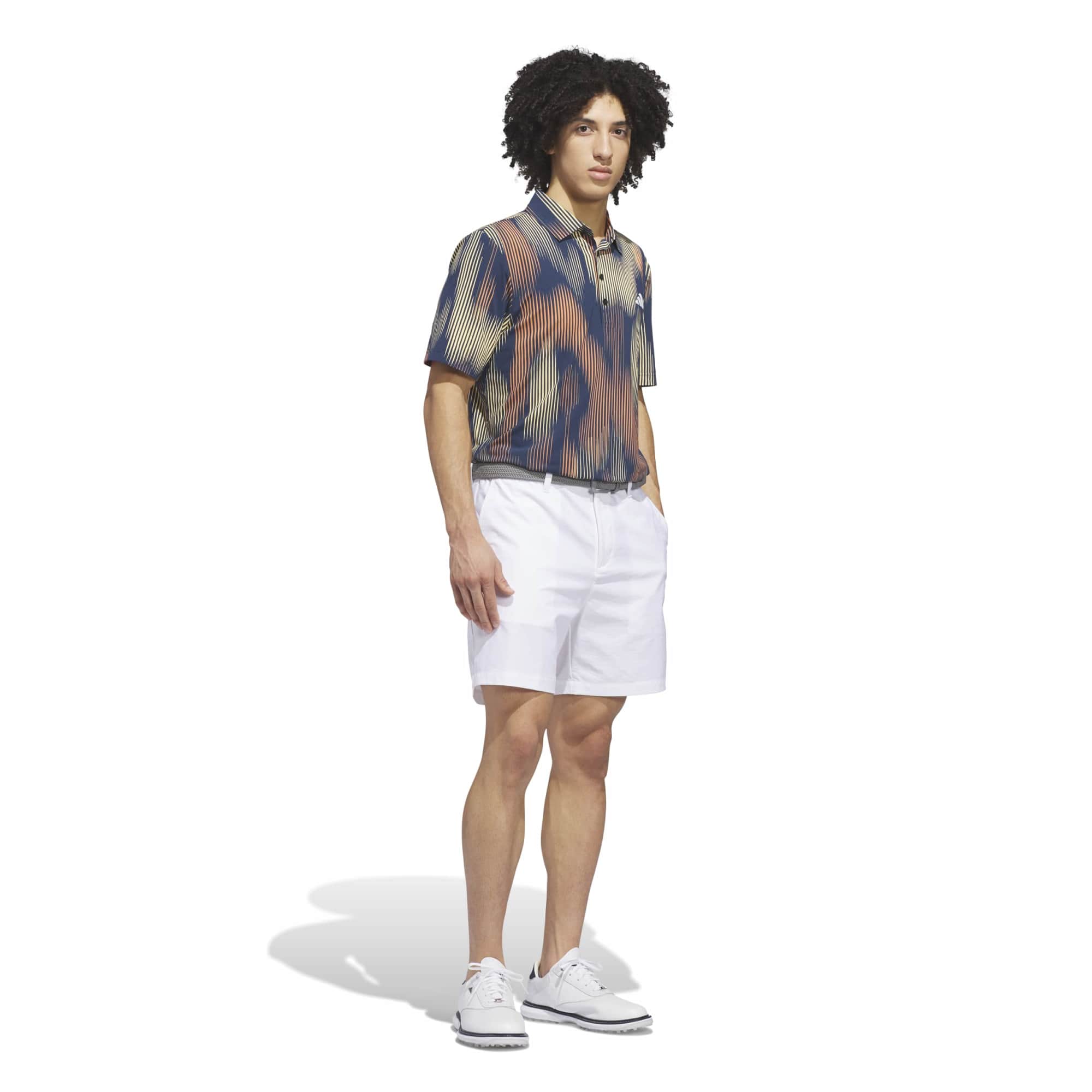 adidas ULT365 Cool Feel Print Polo Herren L navy/orange