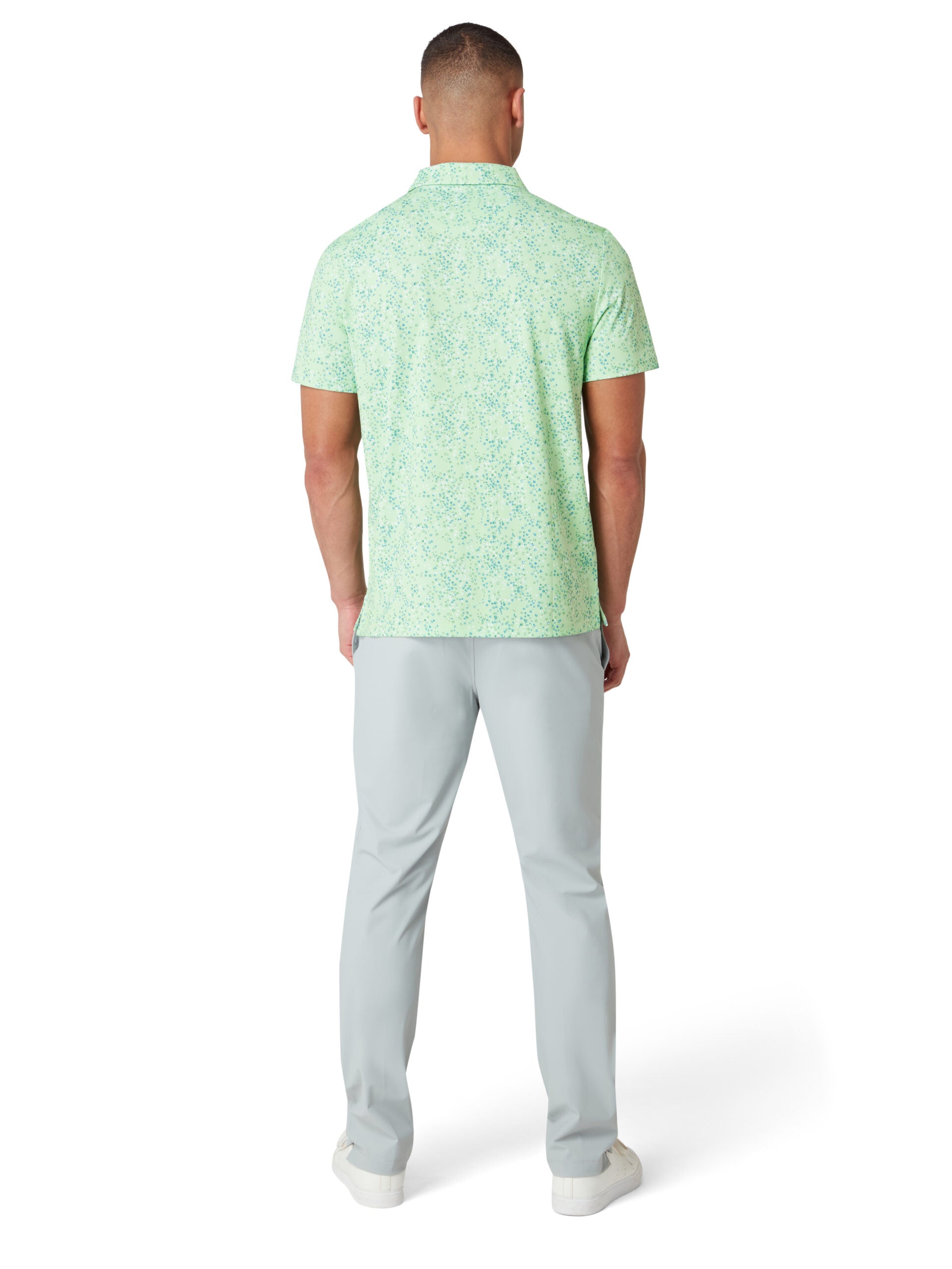 Original Penguin Men's All-Over Micro Abstract Print Polo