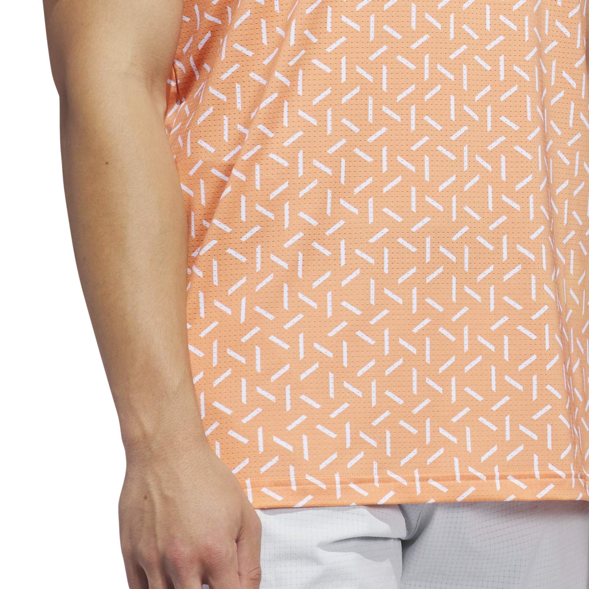 adidas ULT365 MeshPrint ClimaCool LC Polo Men's XXL Orange/White