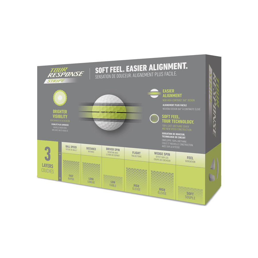 TaylorMade TourResponse Stripe 2025 Golf Balls 12-Pack