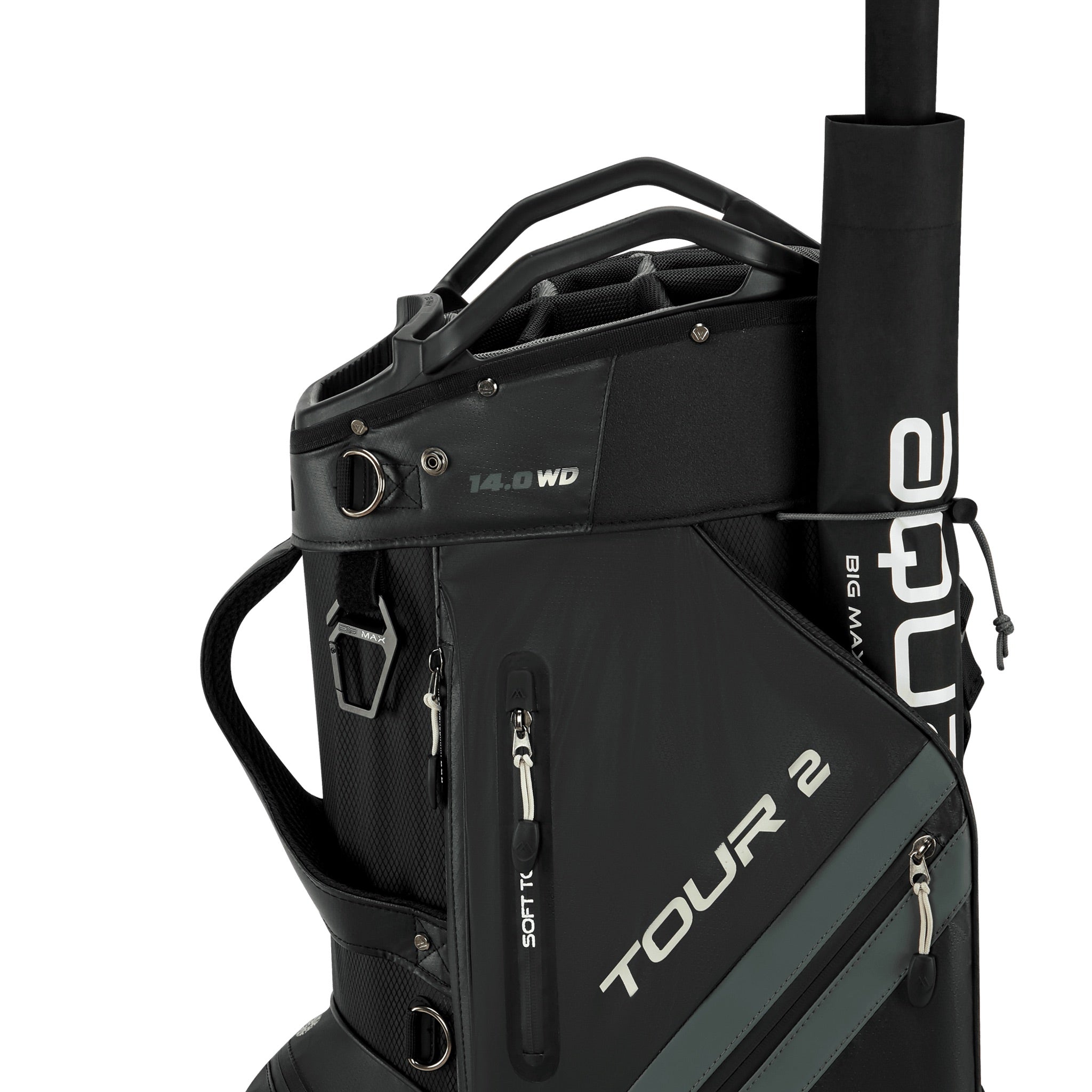 Big Max Dri Lite Tour 2 Cartbag schwarz/grau schwarz/grau