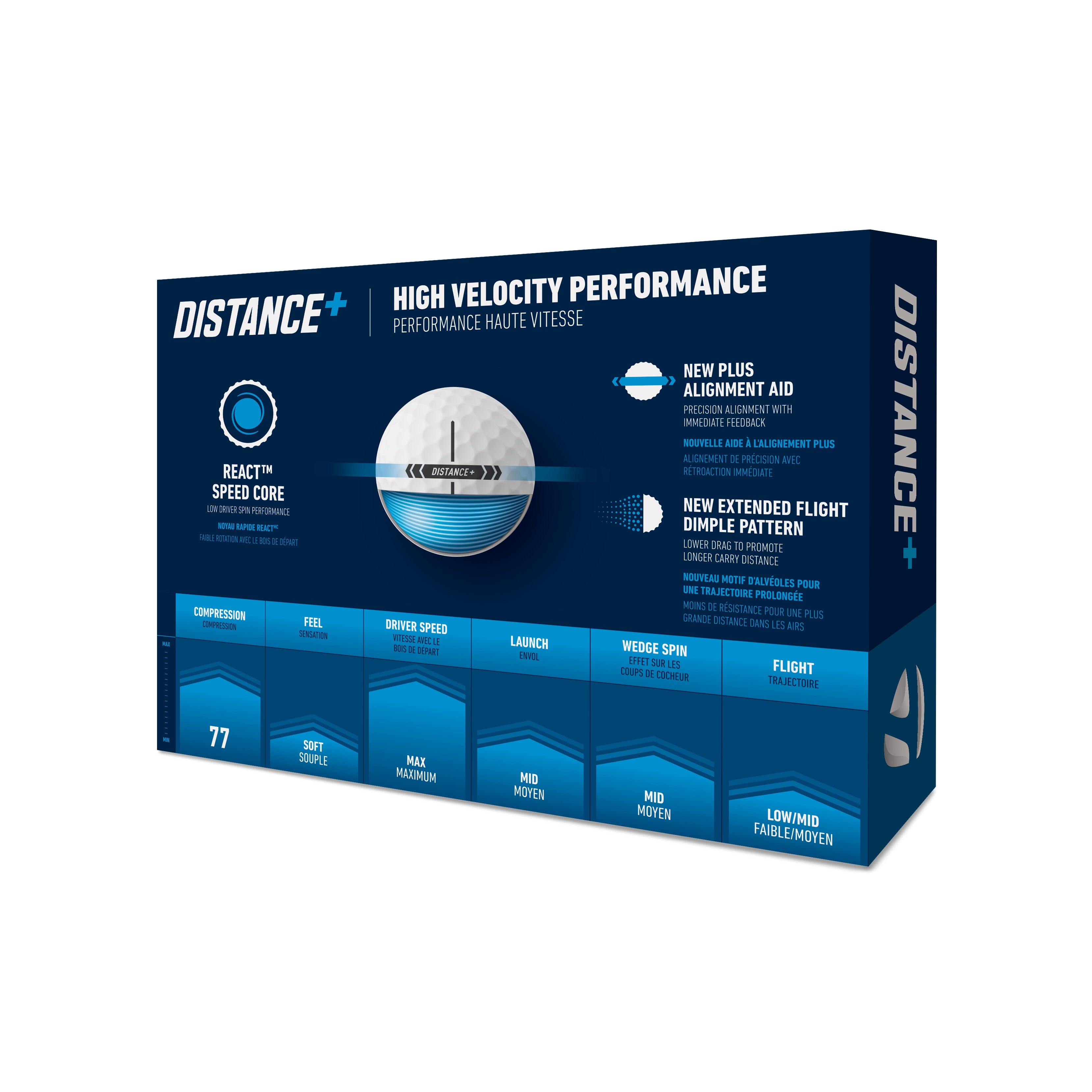 TaylorMade Distance+ MULTI Golf Balls 12-Pack