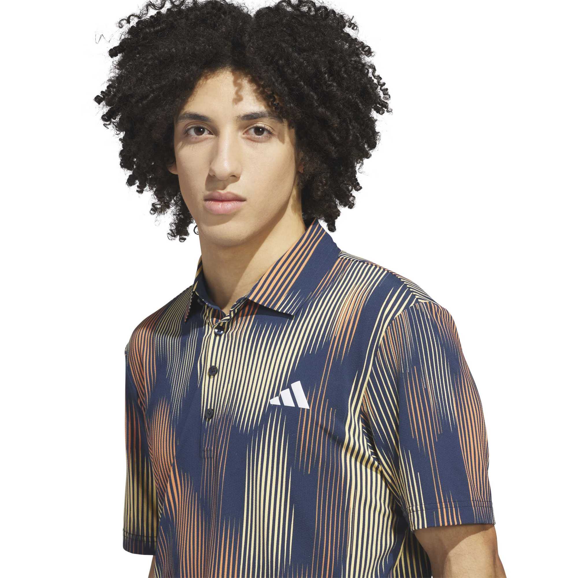 adidas ULT365 Cool Feel Print Polo Herren L navy/orange
