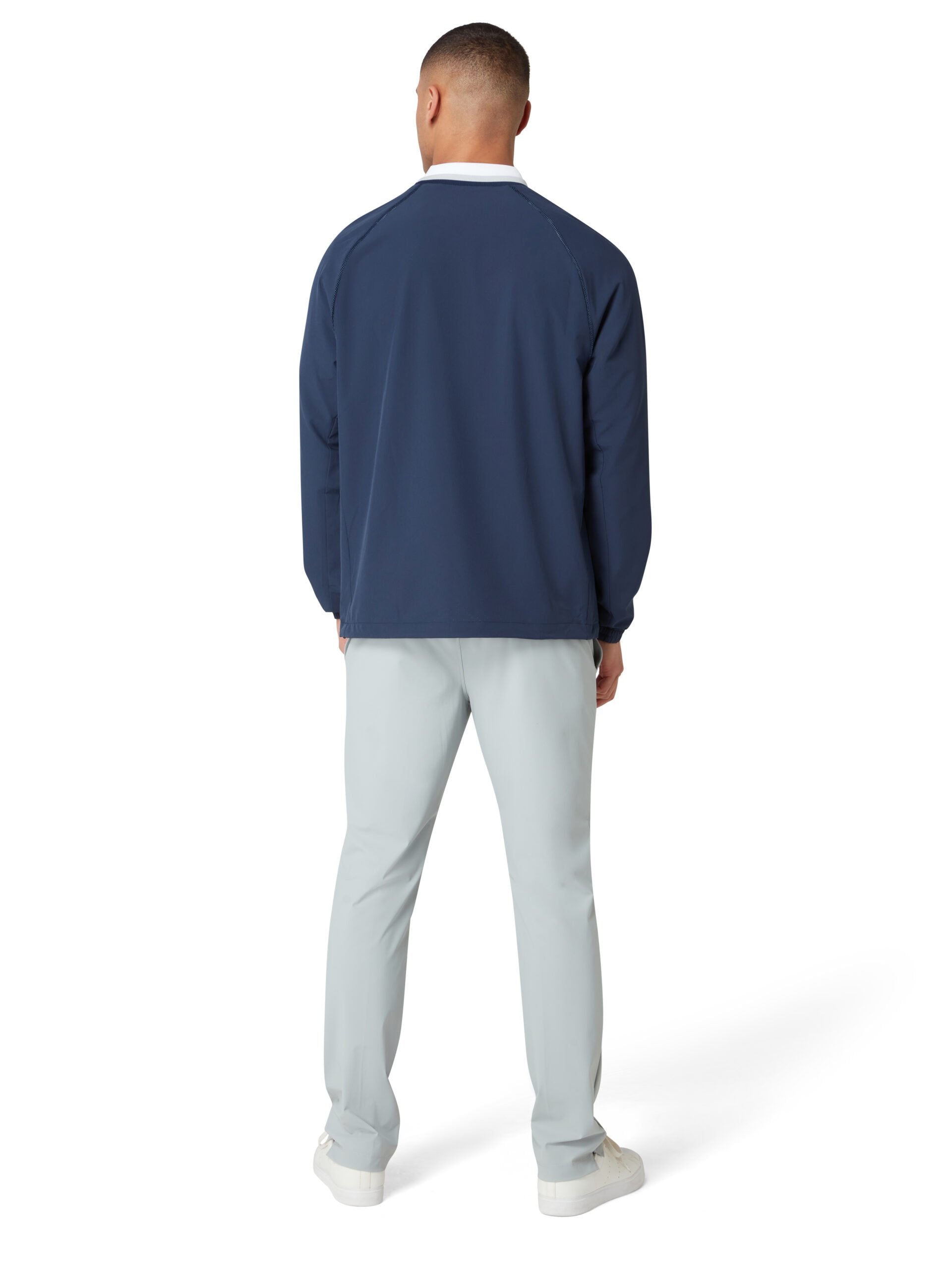 Original Penguin Lightweight Ventilated Crew Neck Jacke Herren L navy