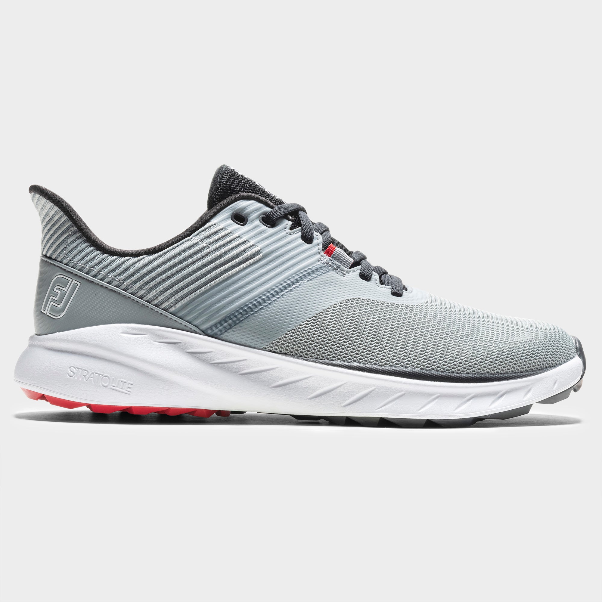Footjoy FLEX Golfschuh Herren EU 39 Medium grau/navy/rot