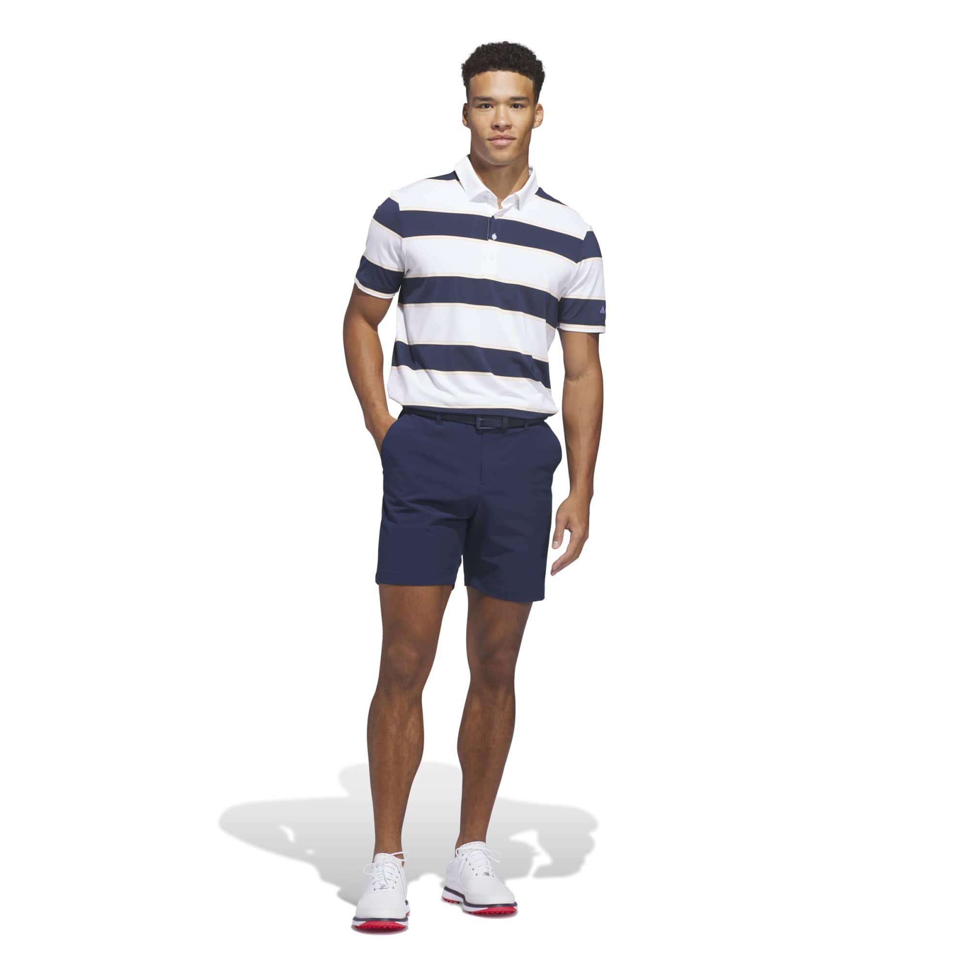 adidas ULT365+ JumboStripe Climacool Polo Men's XXL White/Navy
