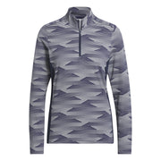 adidas Ultimate365 Printed 1/4-Zip Mock Polo Damen XS navy XS navy XS navy