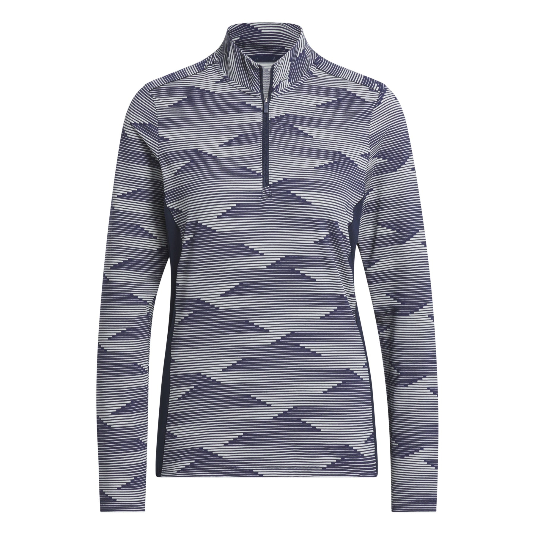 adidas Ultimate365 Printed 1/4-Zip Mock Polo Damen XS navy XS navy XS navy
