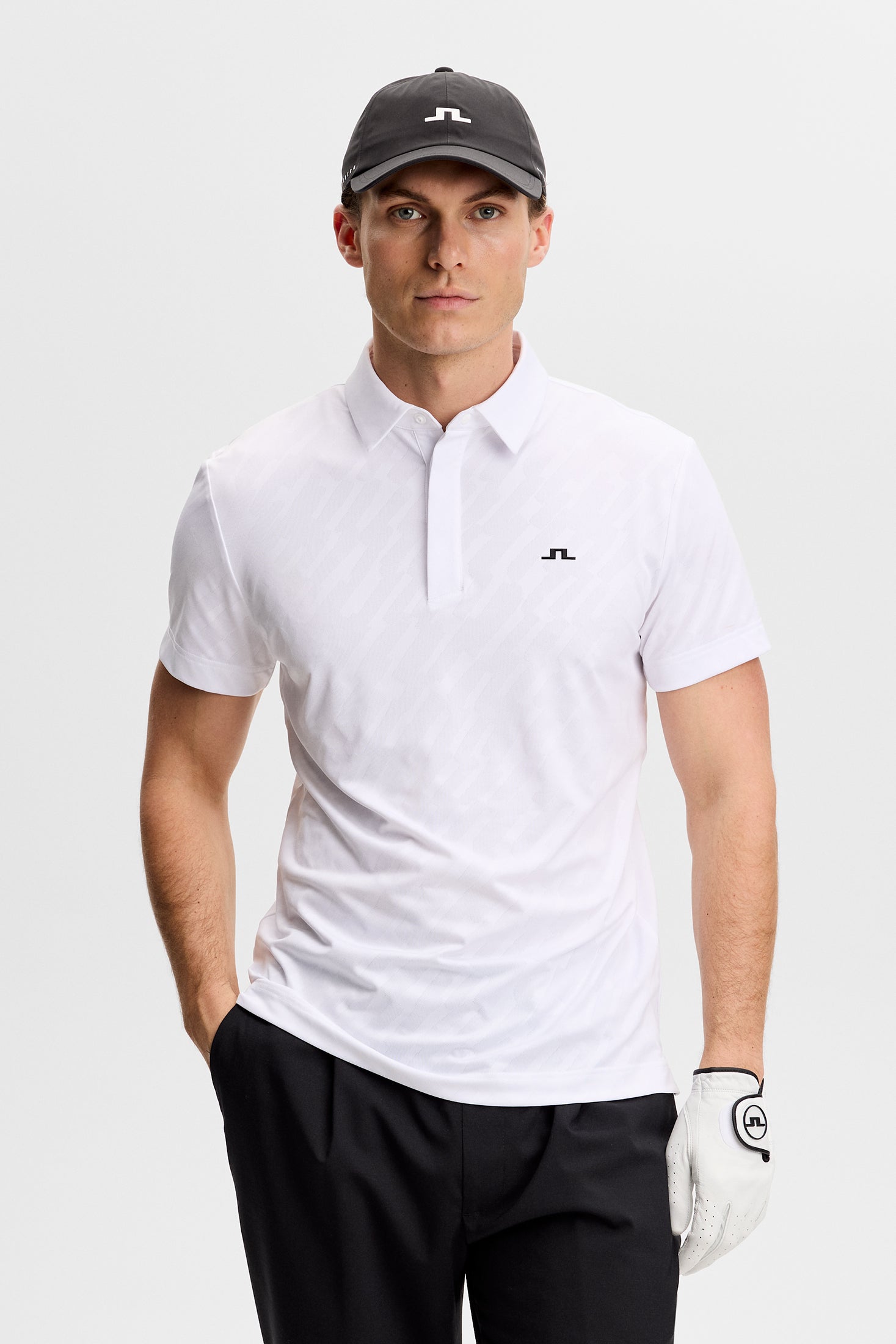 J.Lindeberg Wilhelm Polo Men L white L white