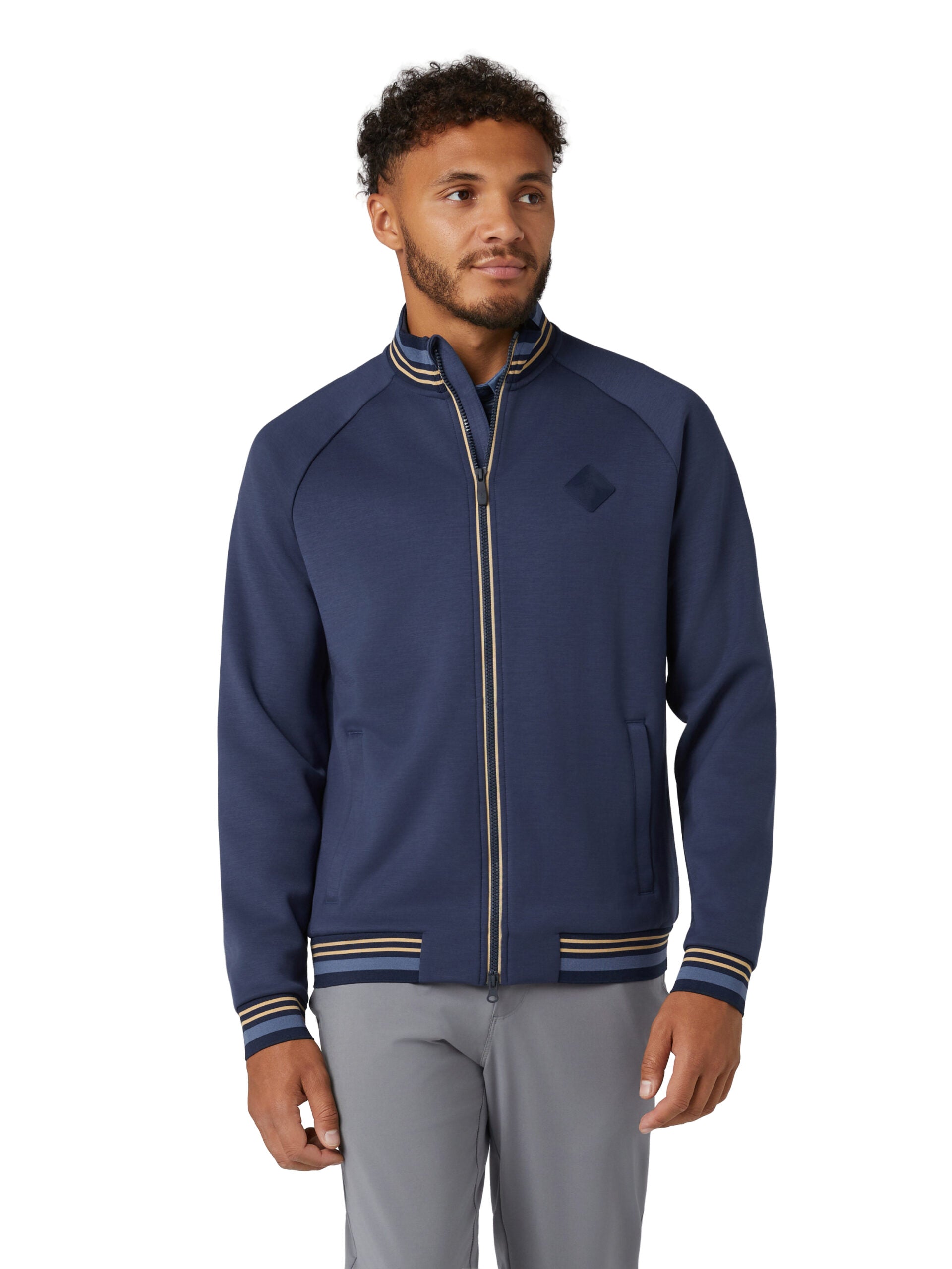 Original Penguin Knitted Track Jacket Men L navy L navy L navy L navy