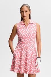 J.Lindeberg Dana Printed Dress Damen L pink/flamingo L pink/flamingo
